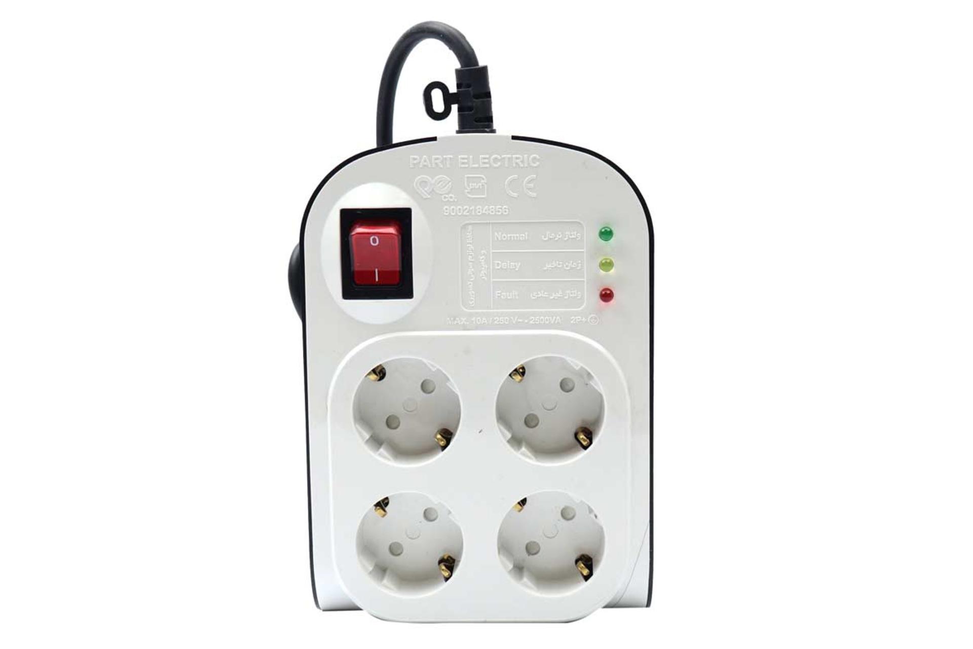 محافظ ولتاژ پارت الکتریک مدل PE8791 رنگ سفید