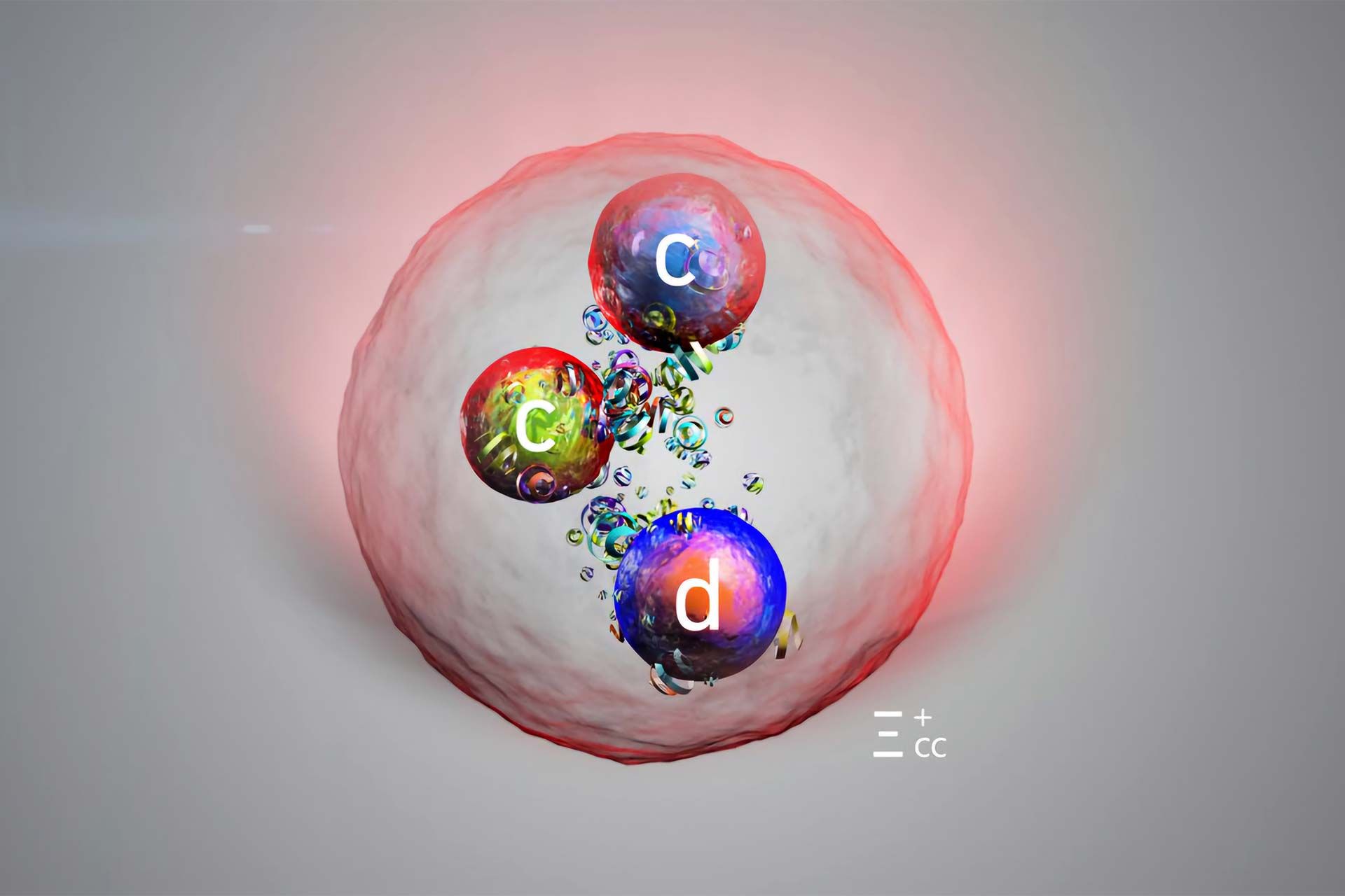 برداشت هنرمند از ذره Xicc+