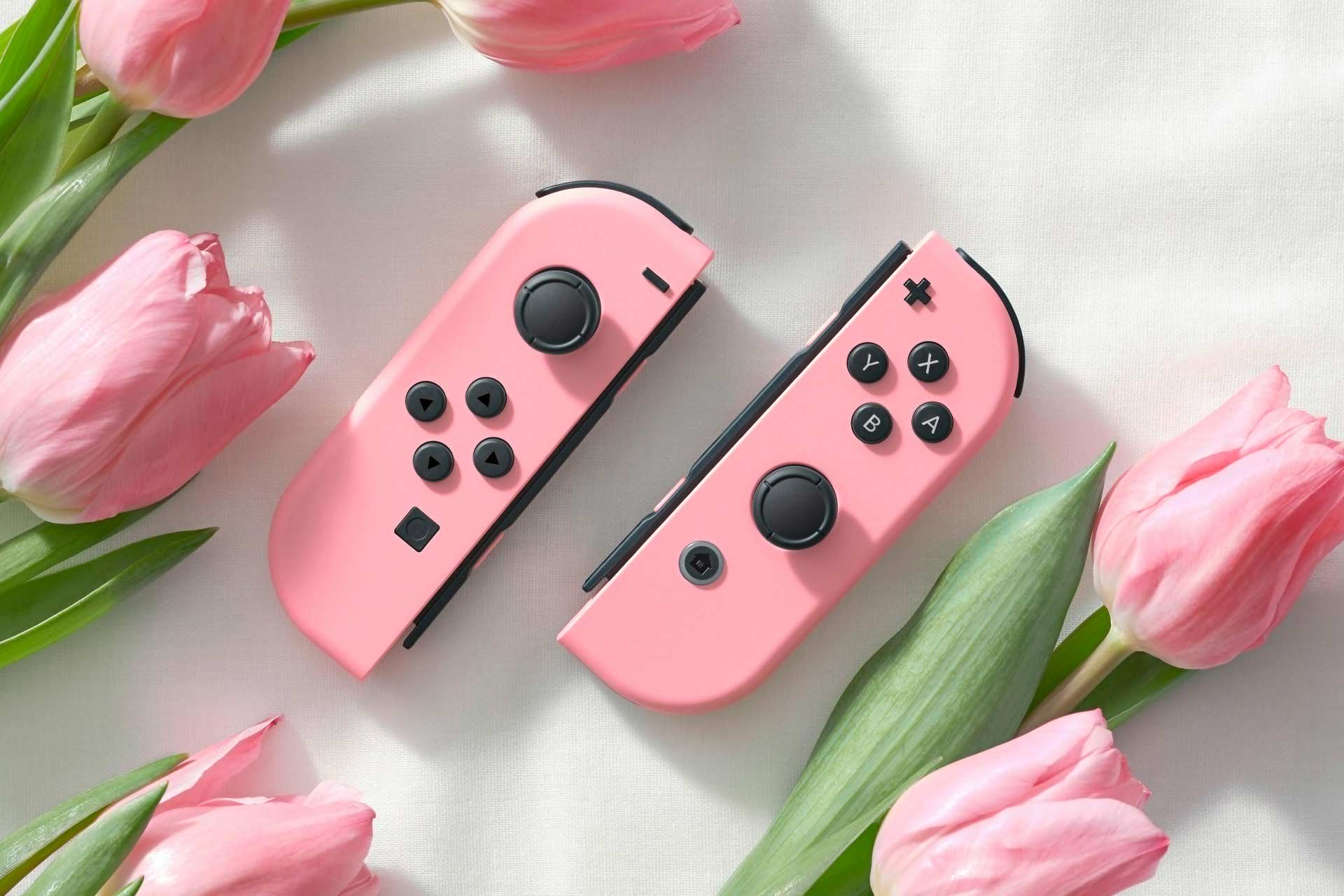 pastel pink nintendo switch joy con controllers 65b1198e381b5915be4eeee5