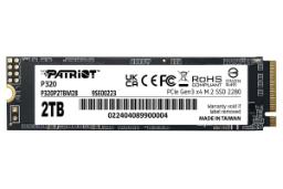 ابعاد و اندازه اس اس دی پاتریوت P320 NVMe M.2 ظرفیت 2 ترابایت