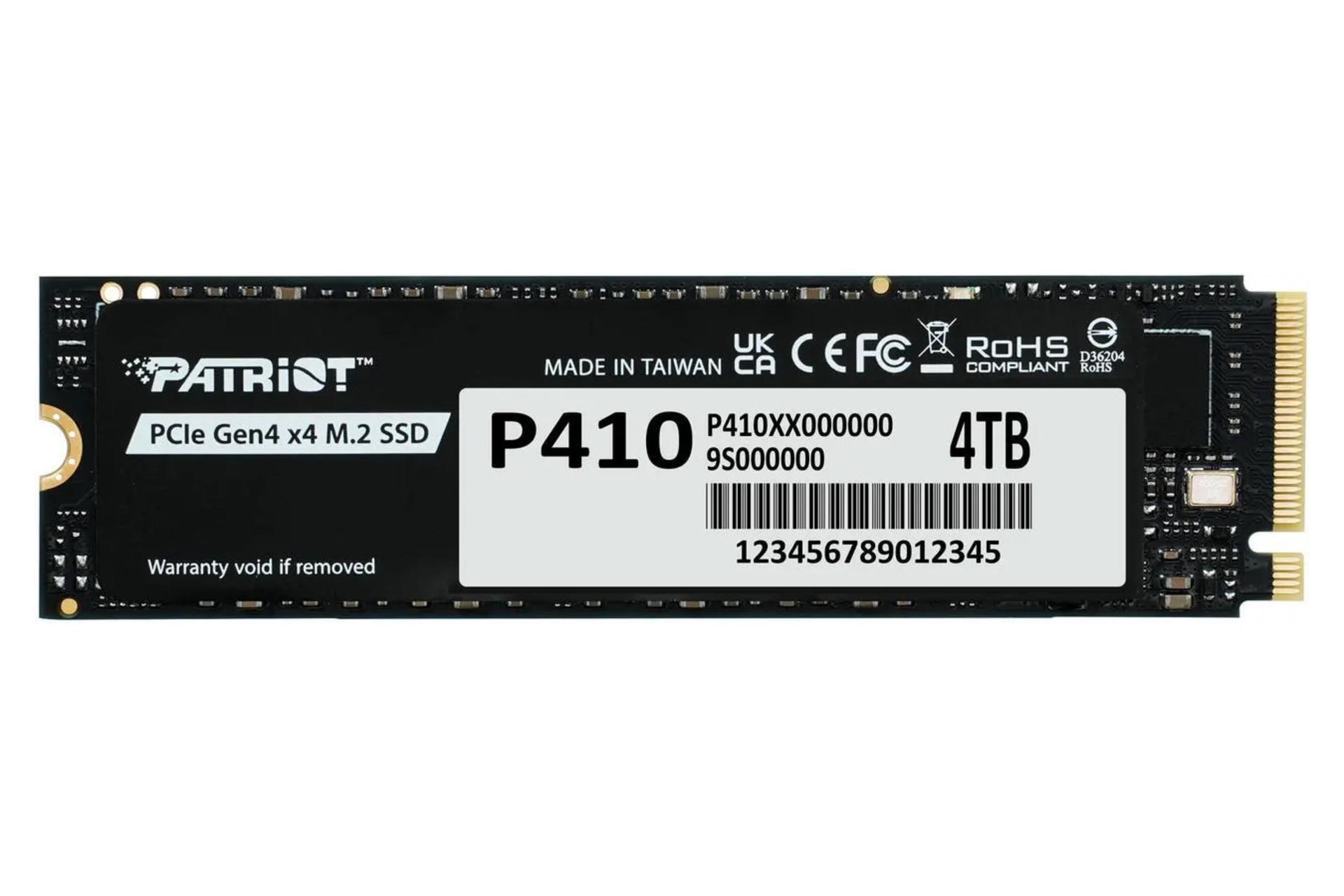 اس اس دی پاتریوت Patriot P410 NVMe M.2 4TB