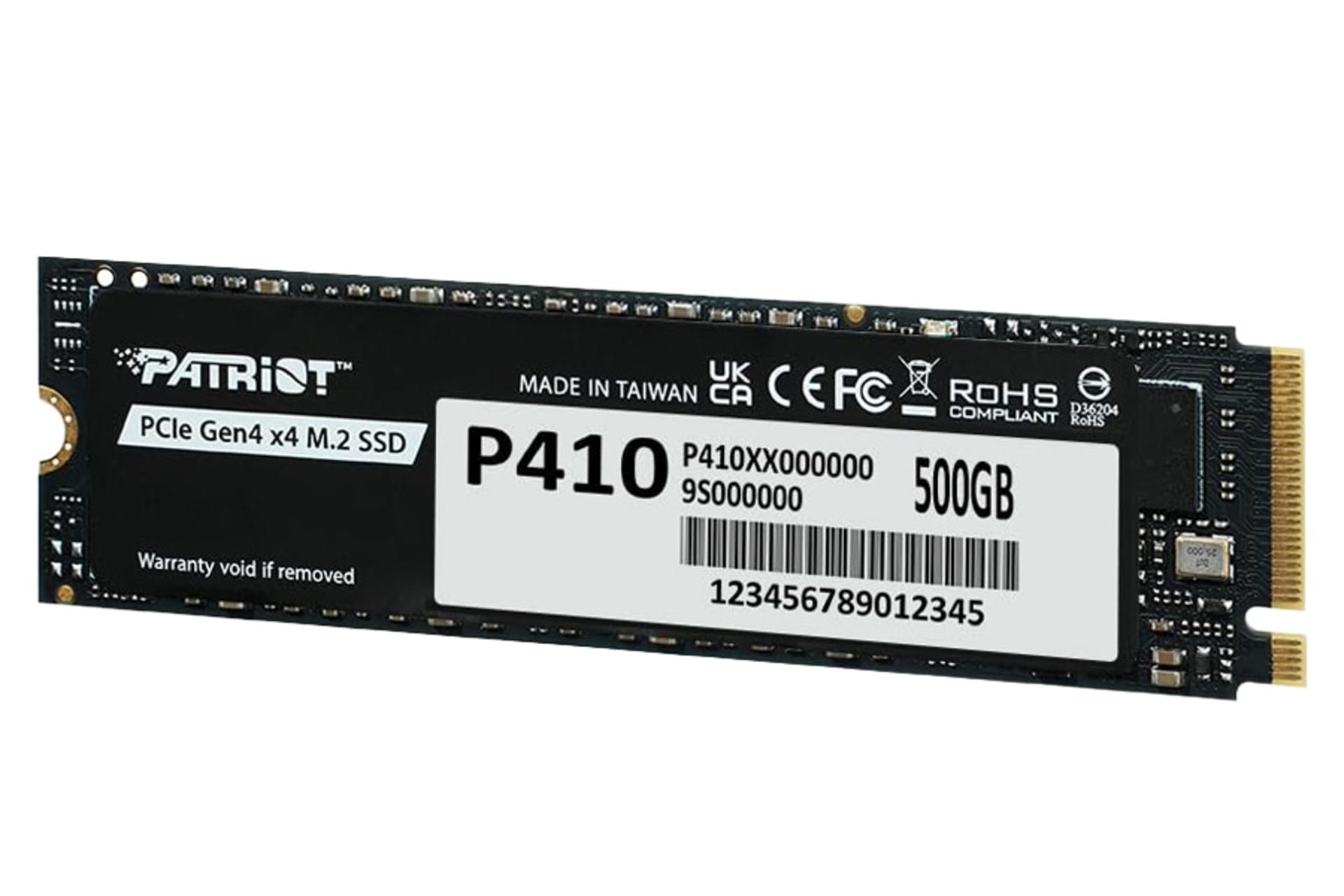 سمت راست اس اس دی پاتریوت Patriot P410 NVMe M.2 500GB