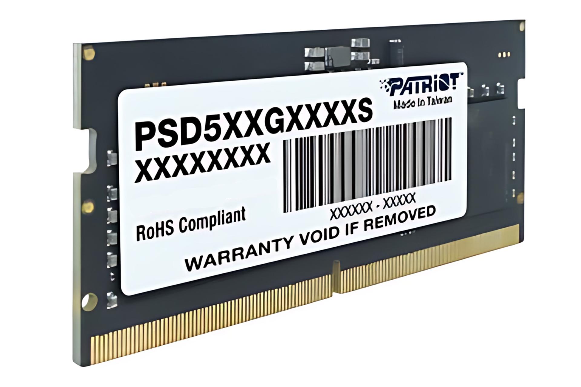 نمای کناری رم پاتریوت Patriot Signature Line SODIMM 16GB DDR5-4800 CL40