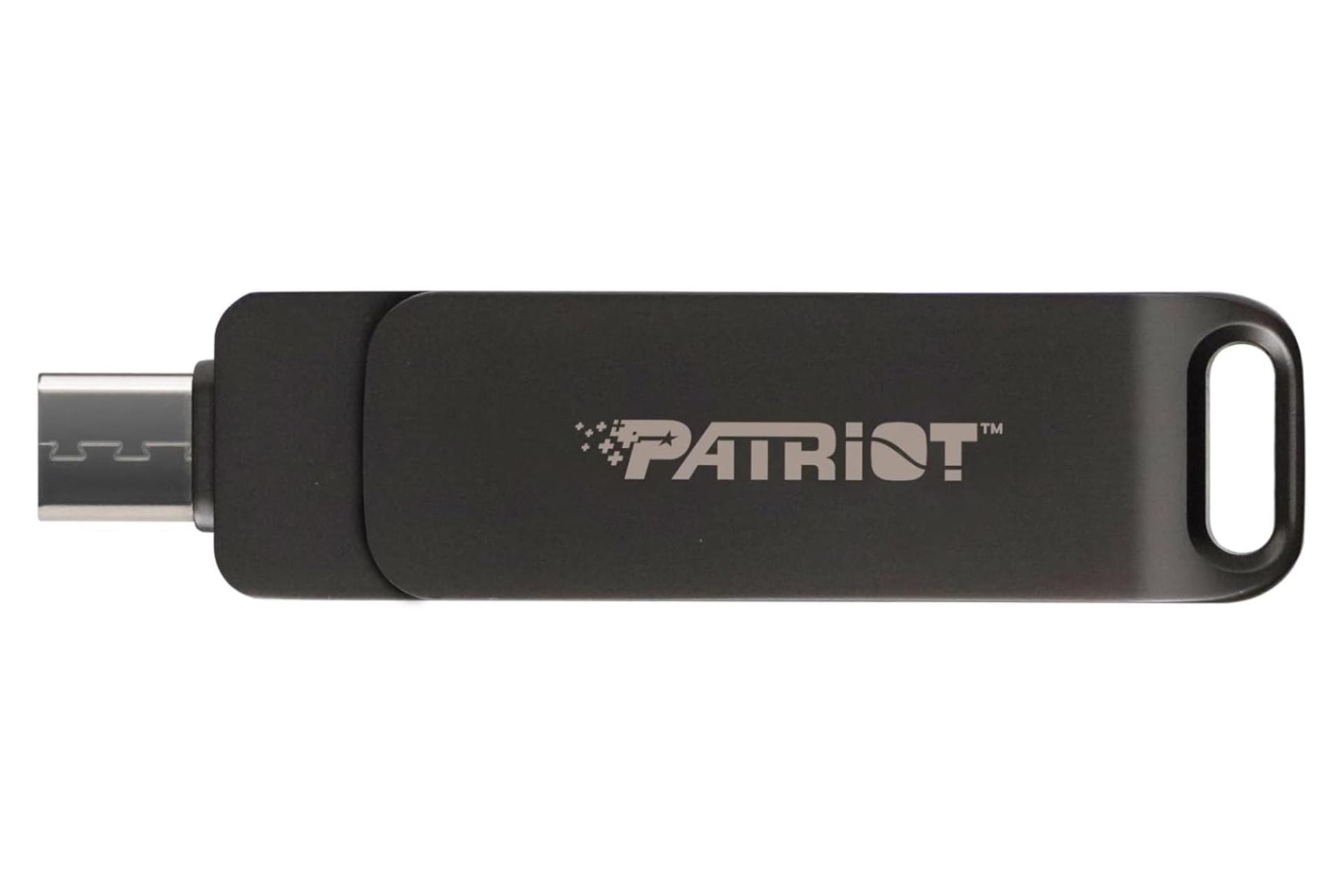 نمای جانبی فلش مموری پاتریوت مدل Rage R550 ظرفیت 64 گیگابایت USB 3.2 GEN 1