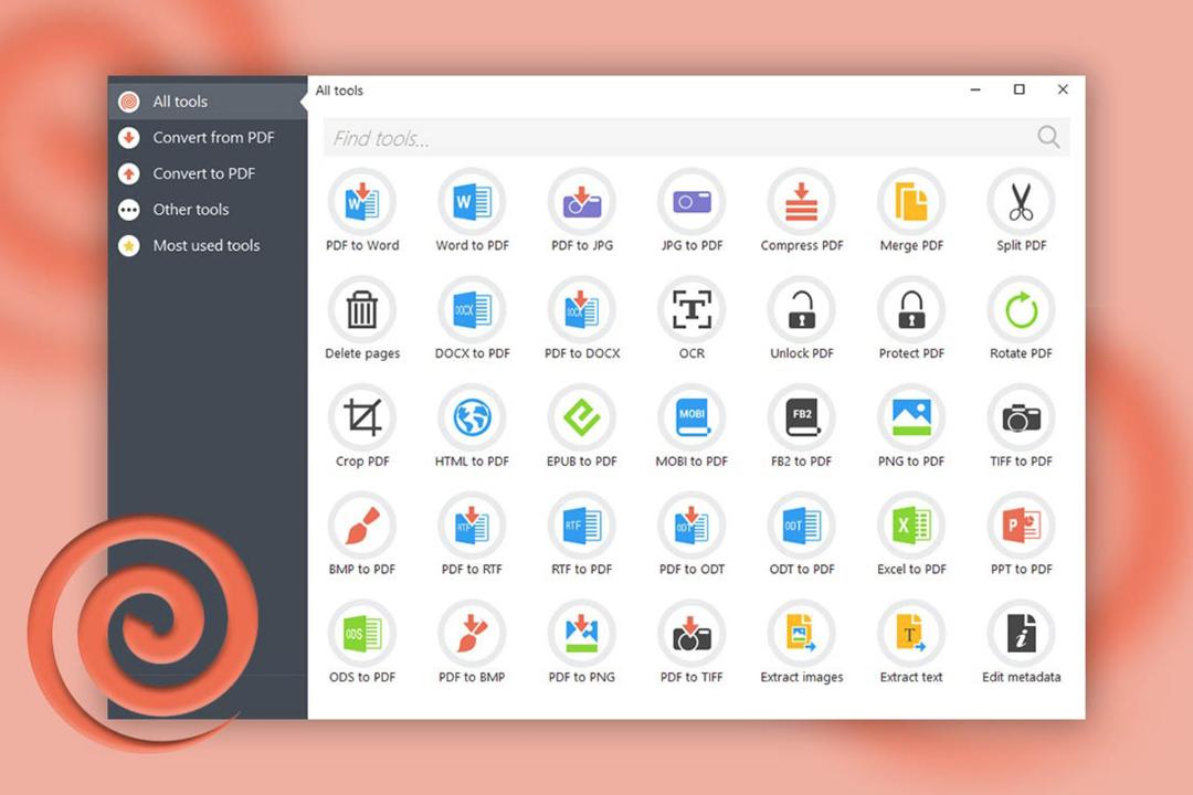 محیط نرم‌افزار PDF Candy