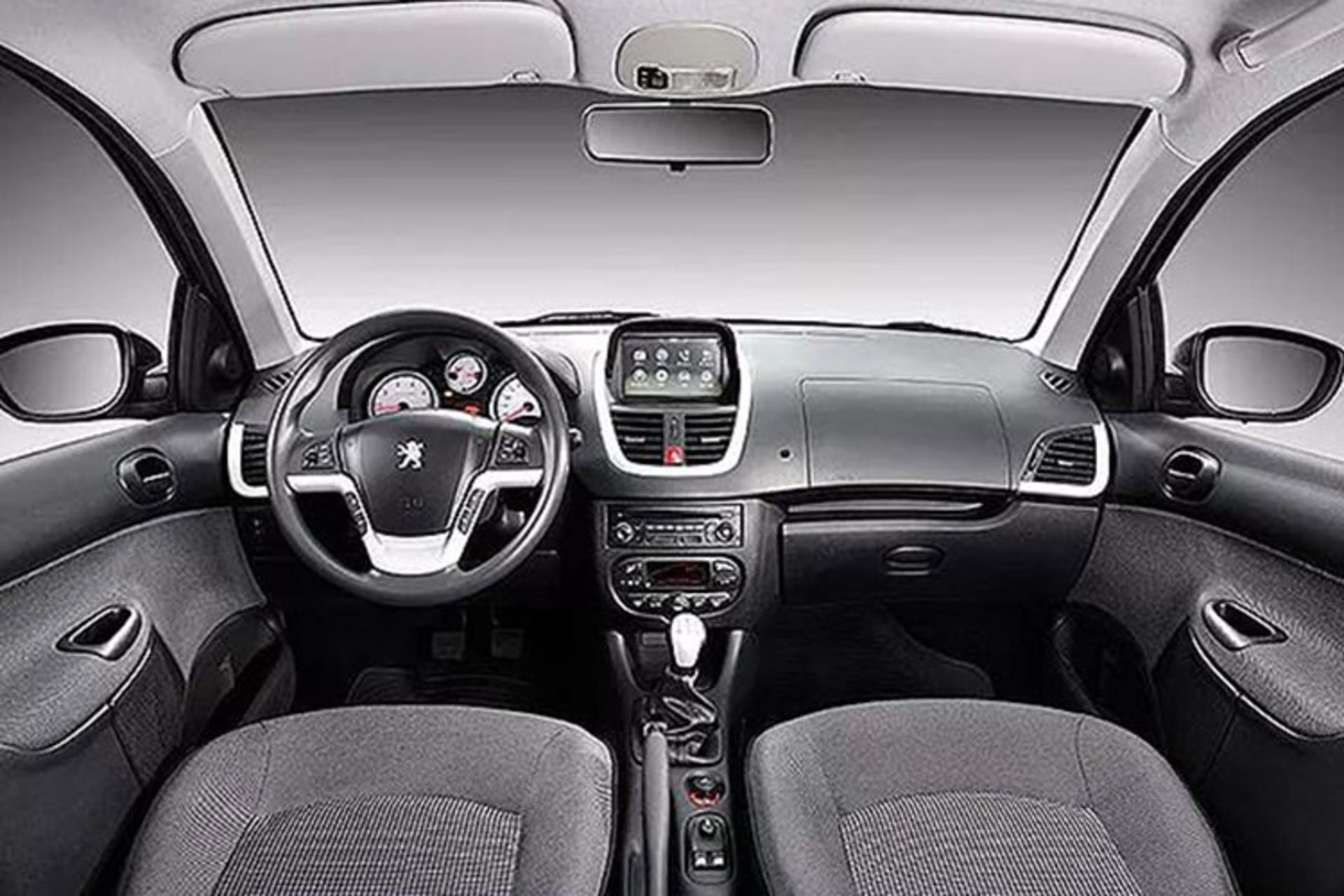 خودرو پژو سقف پاناروما دنده دستی Peugeot 207 Panoramic TU5 نمای داخل