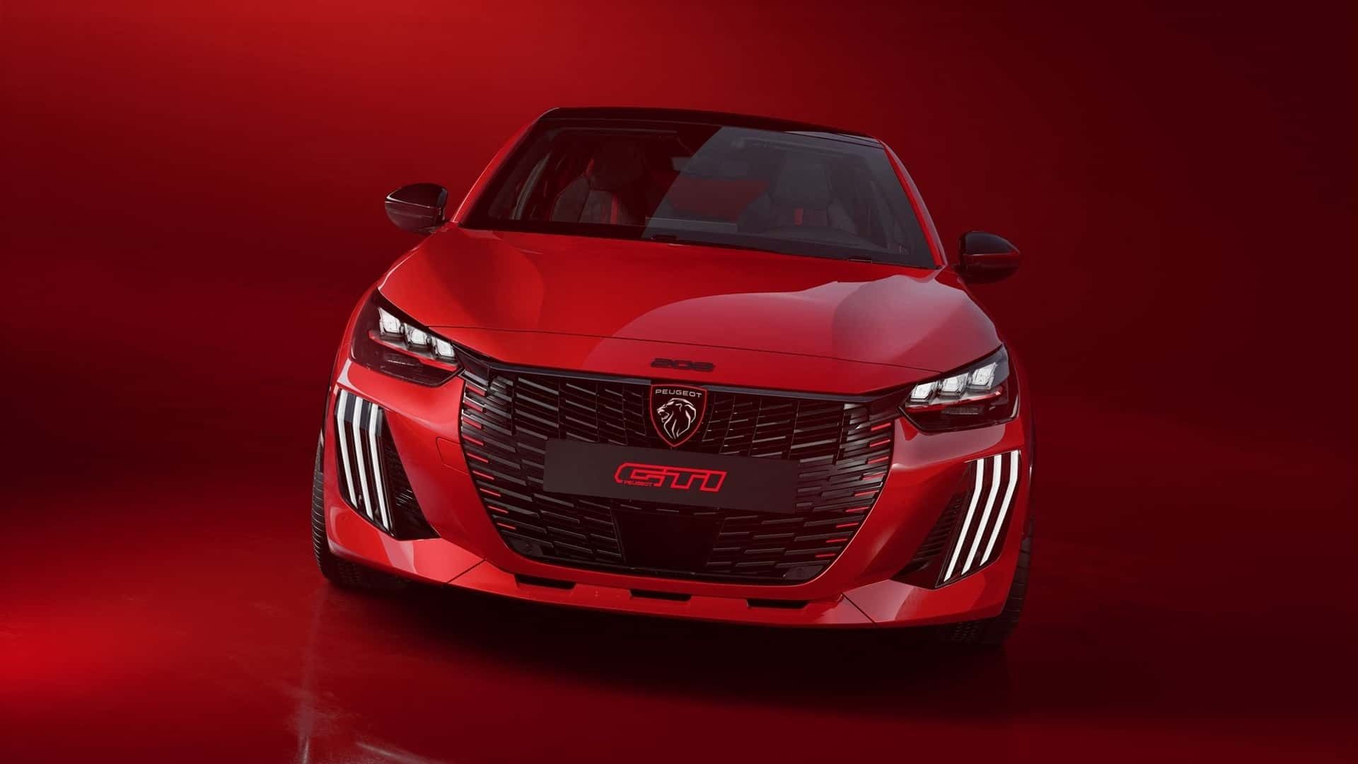 نمای جلو خودرو پژو E-208 GTi
