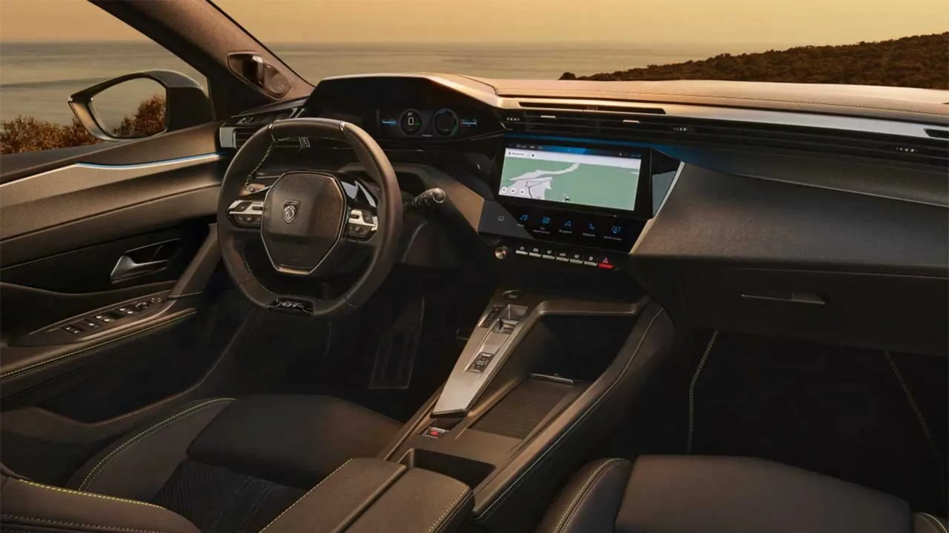 نمای داخل کابین خودرو پژو ۴۰۸ فیس‌لیفت