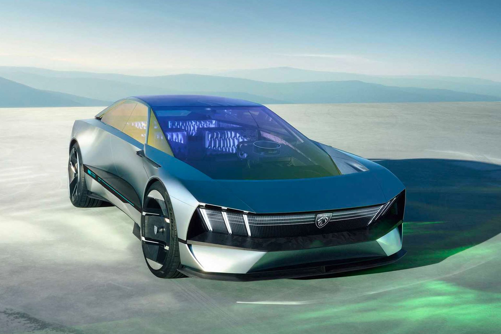 نمای جلویی خودرو برقی اینسپشن پژو Peugeot Inception