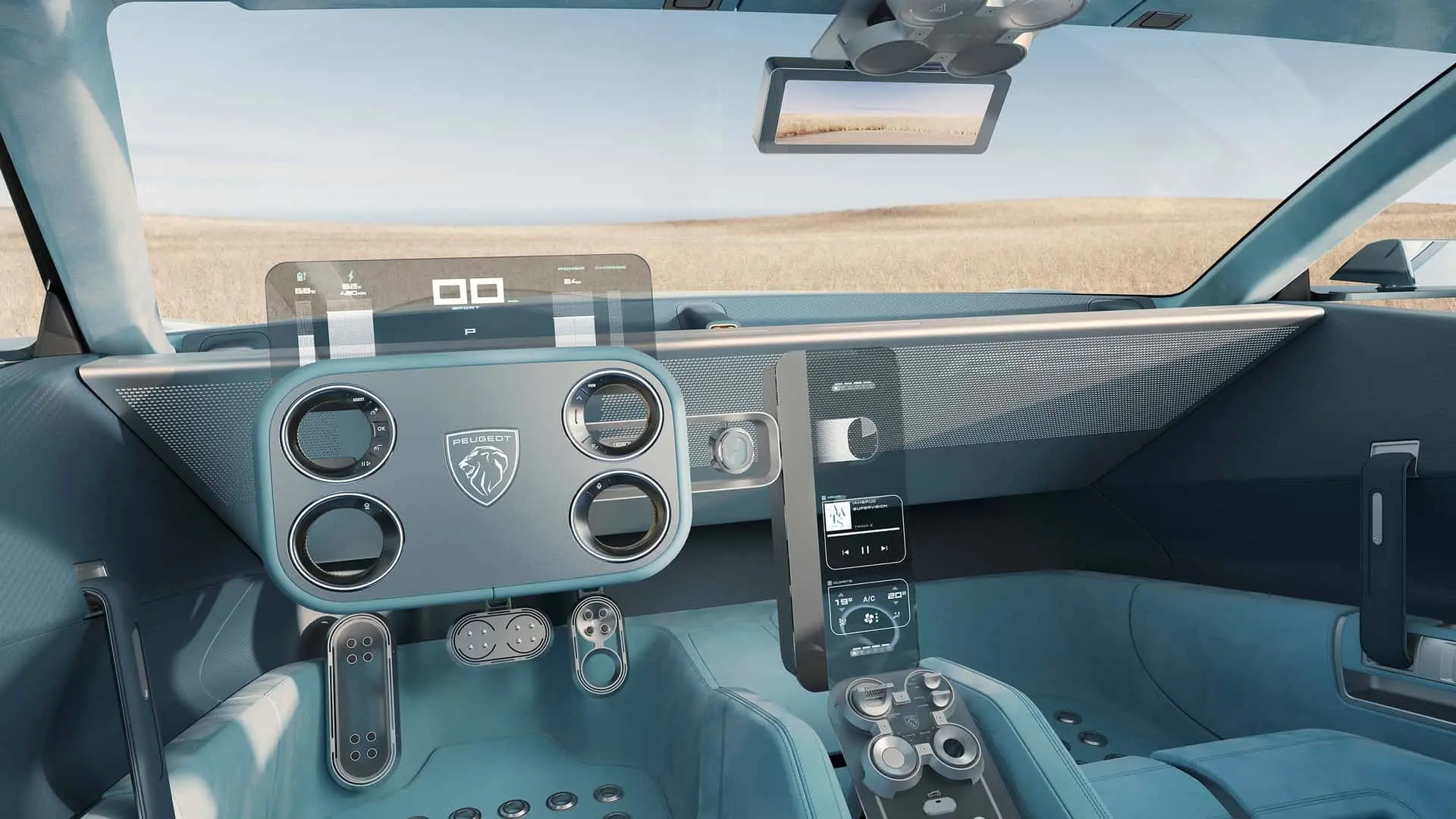داشبورد و کابین خودروی پژو (Peugeot) RCZ با طراحی مدرن