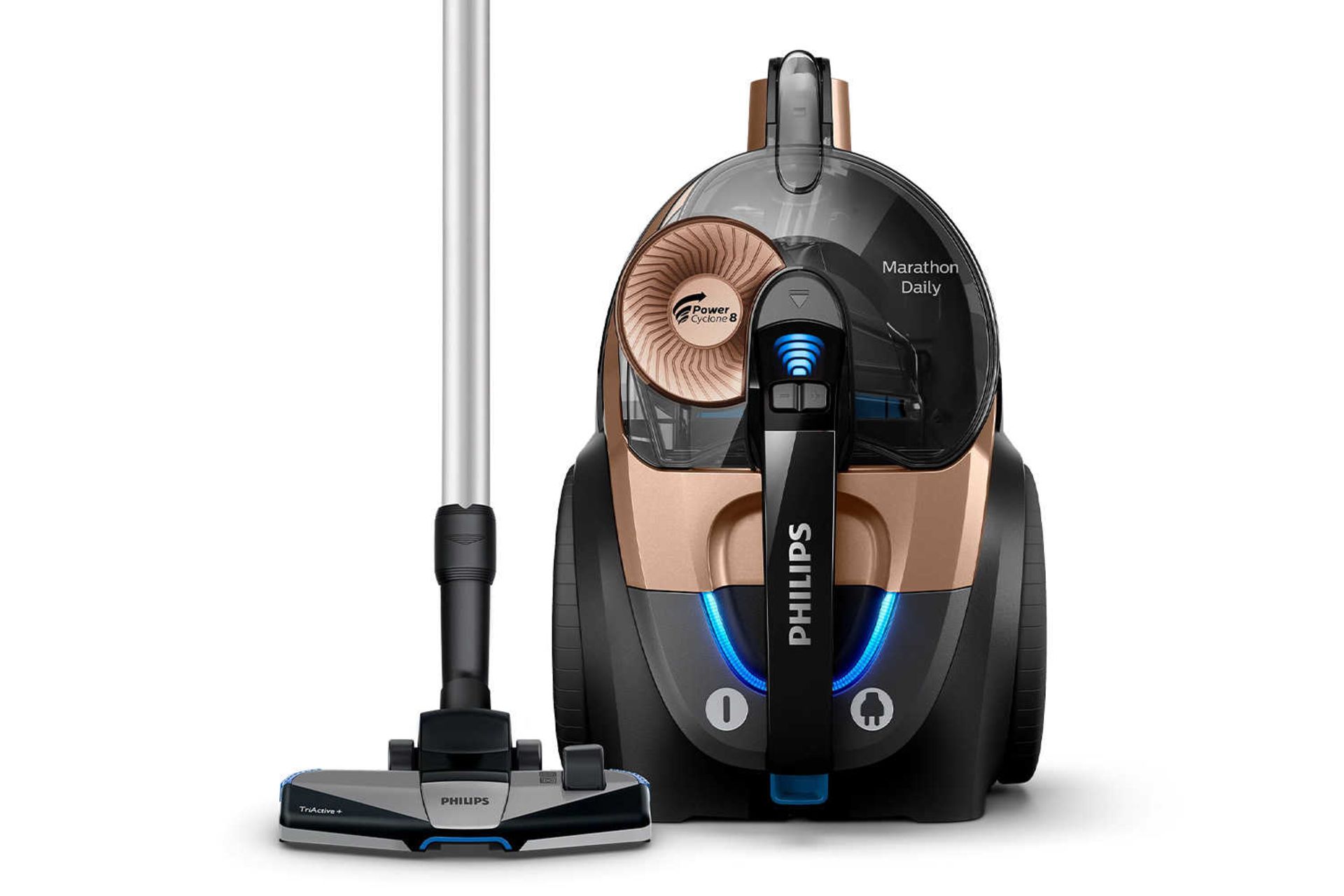 نمای جلوی جاروبرقی فیلیپس XB7151 به همراه پارویی