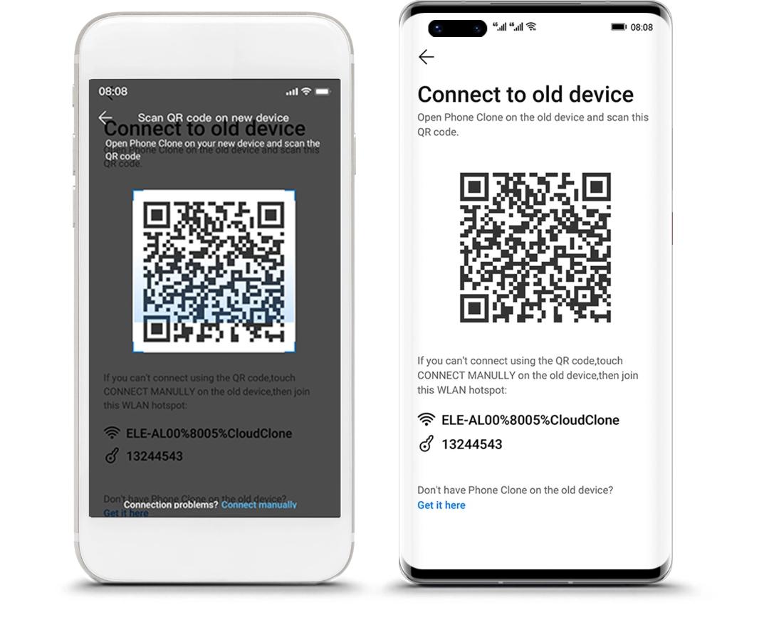 محیط برنامه Phone Clone