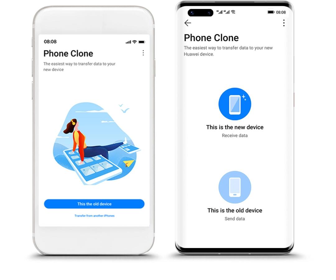 محیط برنامه Phone Clone