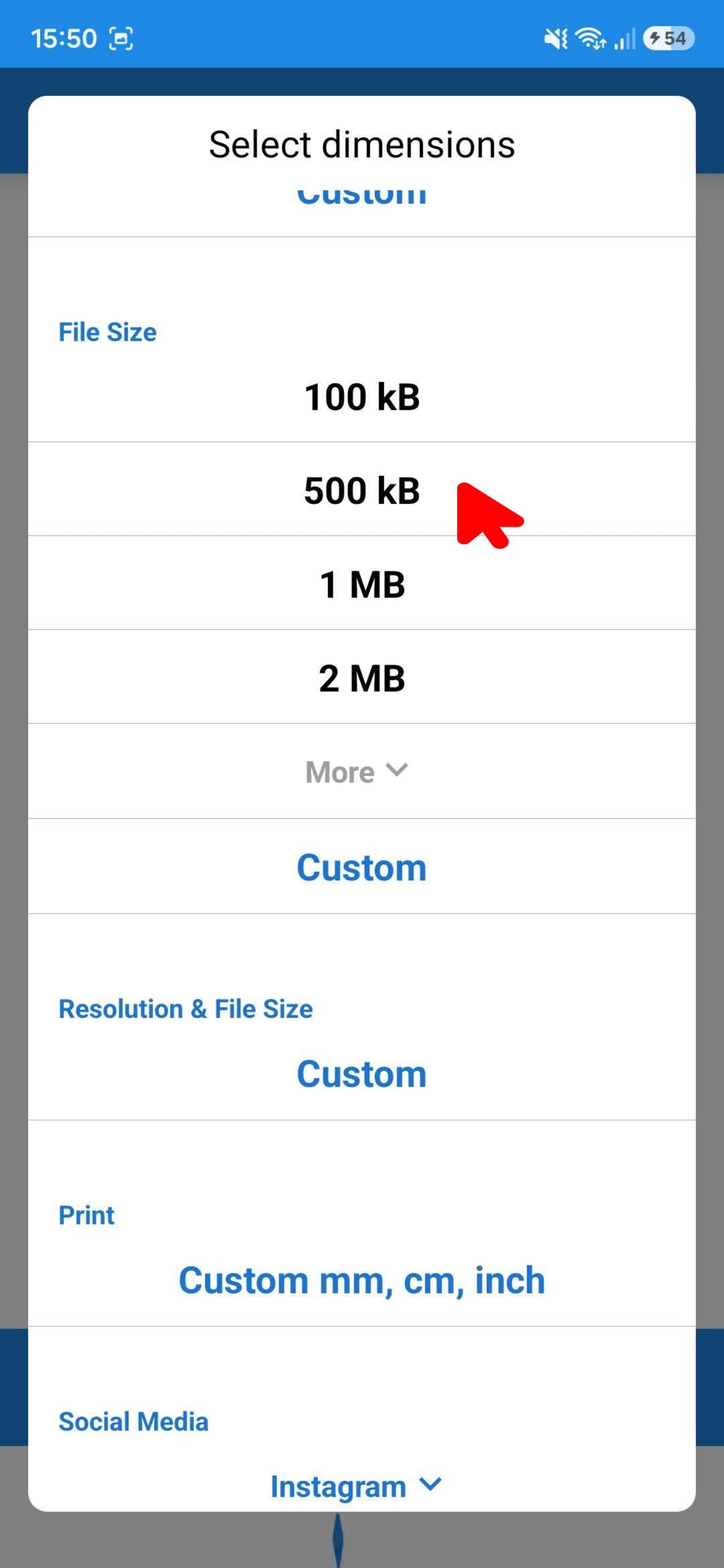 انتخاب میزان فشرده سازی در برنامه photo & image resizer