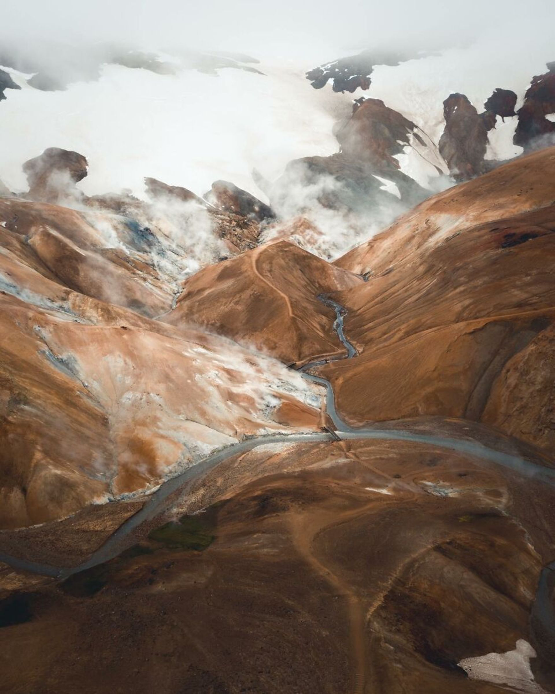 رشته کوه Kerlingarfjöll در ایسلند