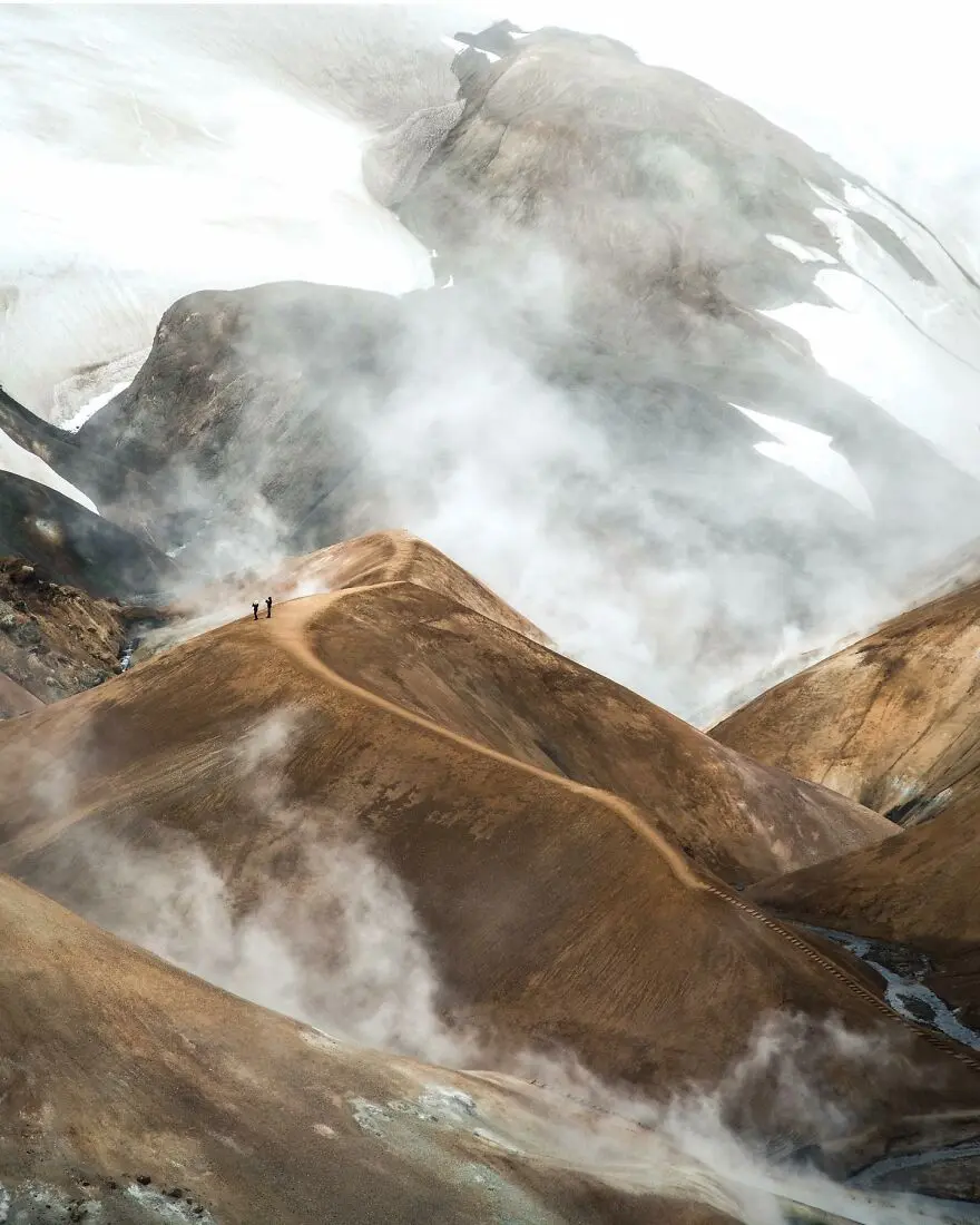 رشته کوه Kerlingarfjöll در ایسلند