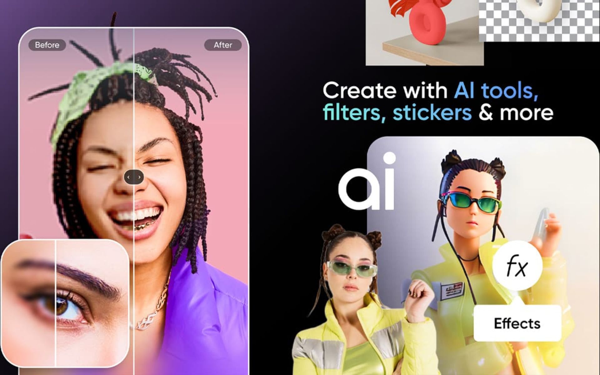 اپلیکیشن زیباساز چهره PicsArt