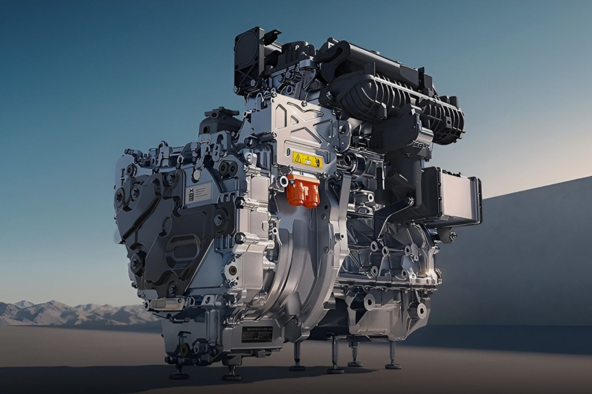 نمای گرافیکی از یک موتور بنزینی غول‌پیکر