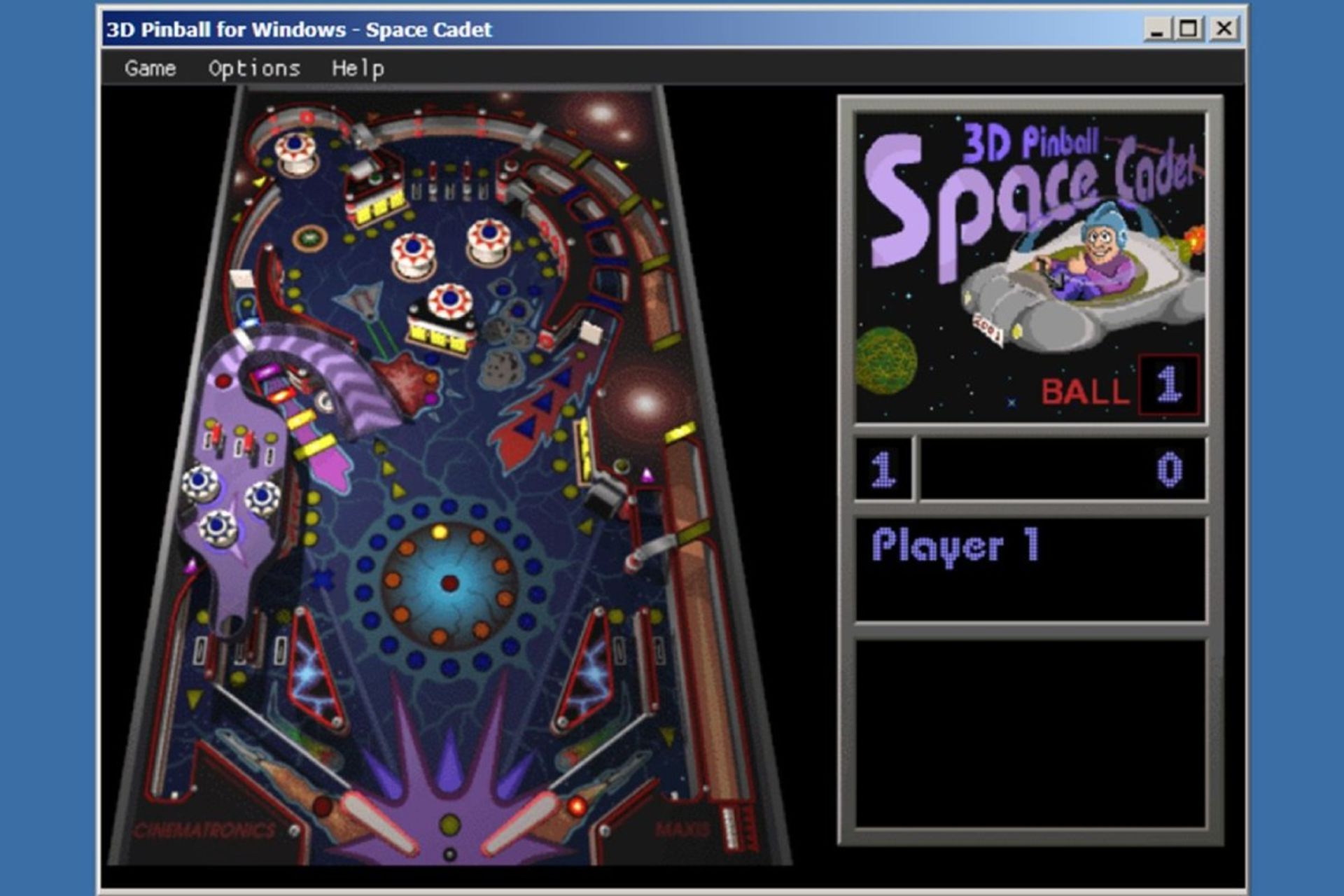 بازی پین بال Space Cadet