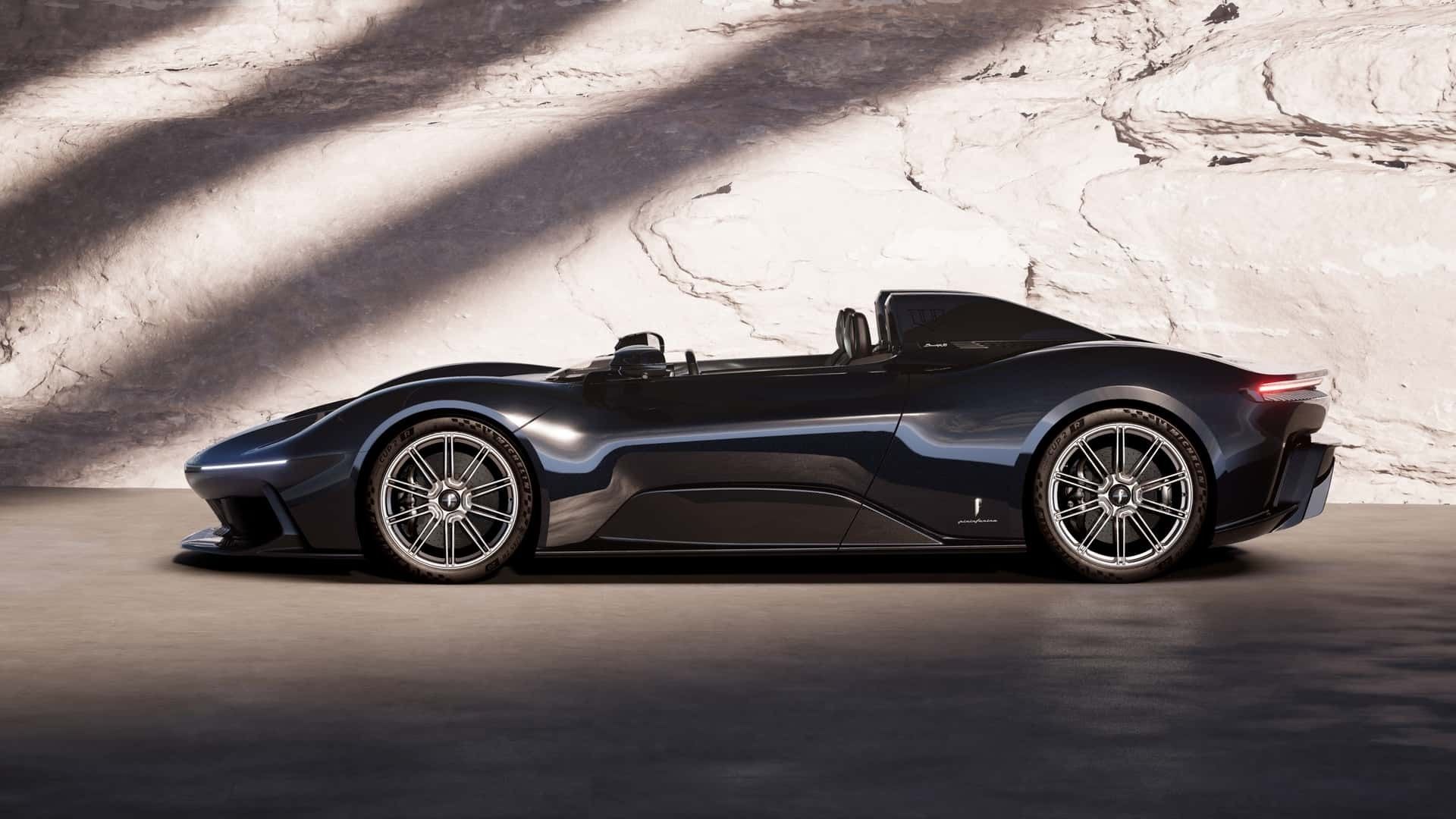 نمای جانبی خودرو پینین‌فارینا B95 Dark Knight 