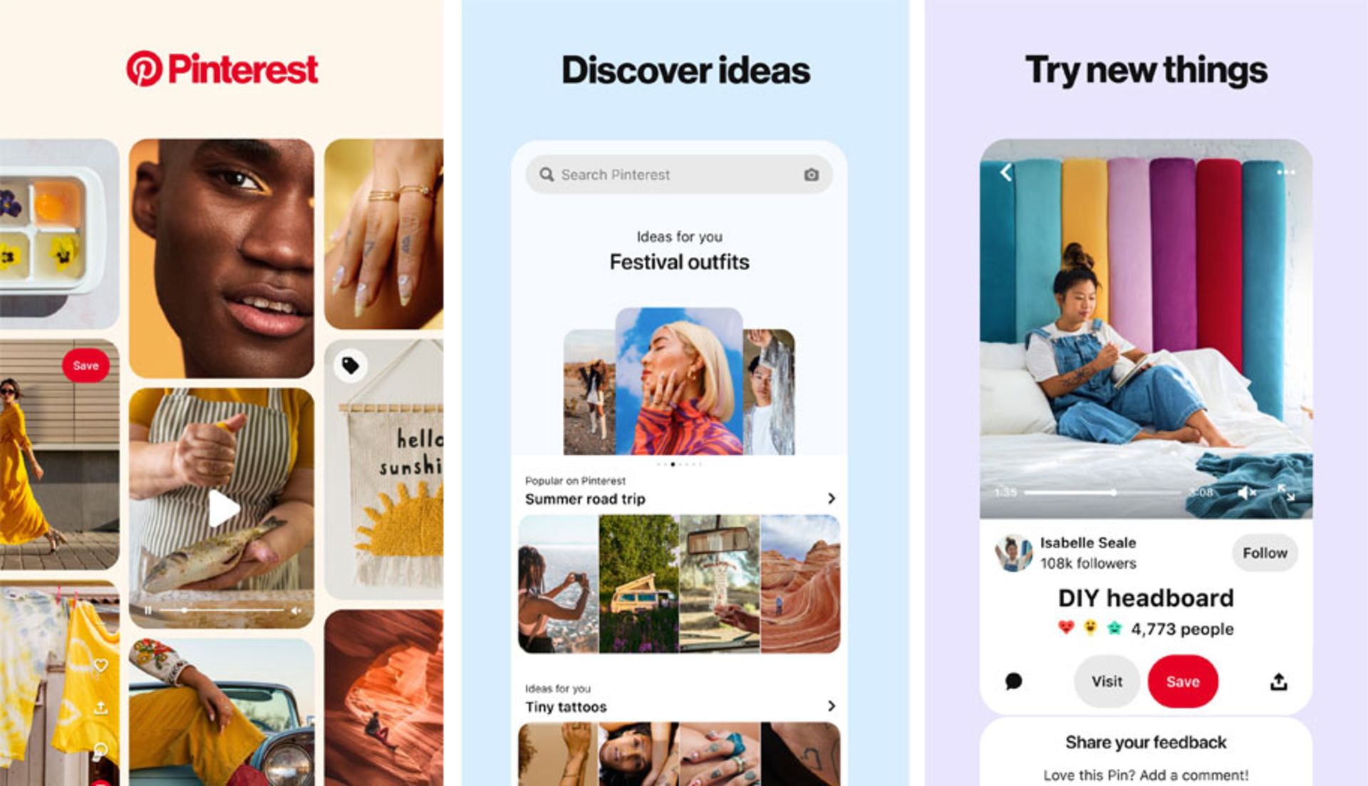 برنامه Pinterest
