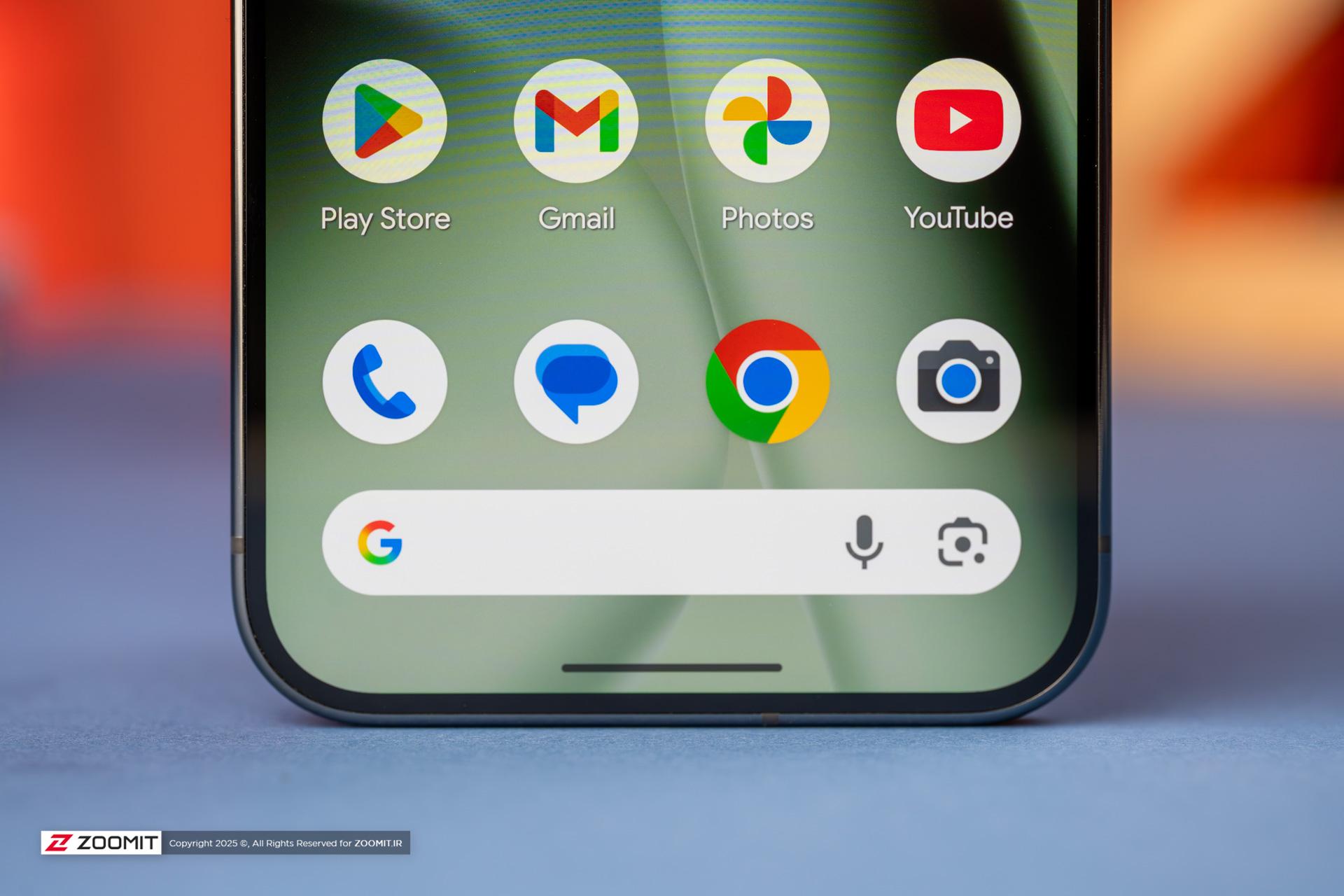 لبه پایین یک گوشی