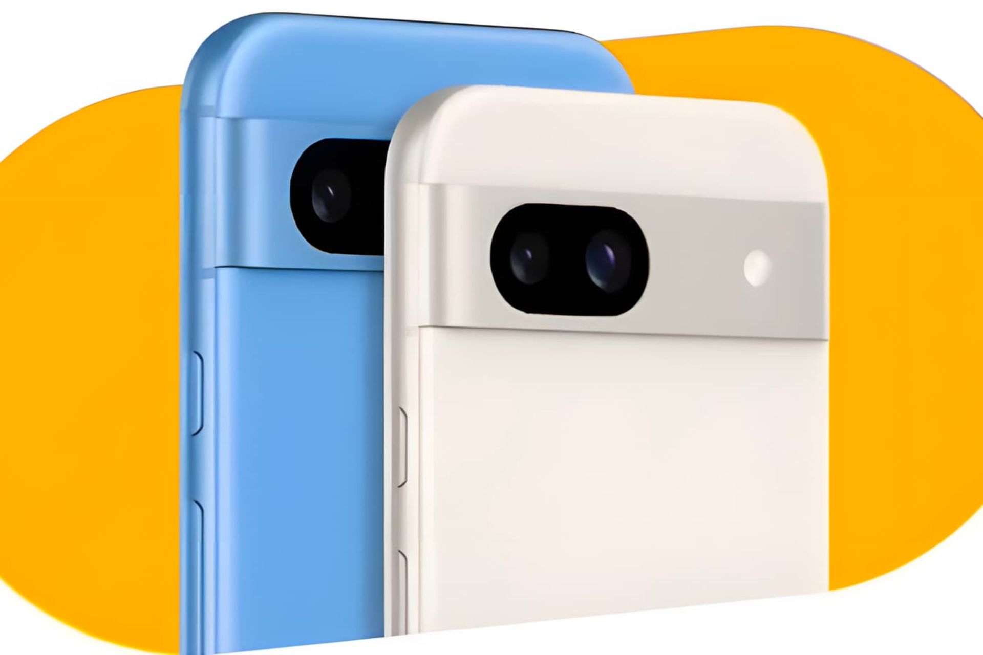 پنل پشتی گوشی گوگل پیکسل 8a در رنگ‌های سفید و آبی