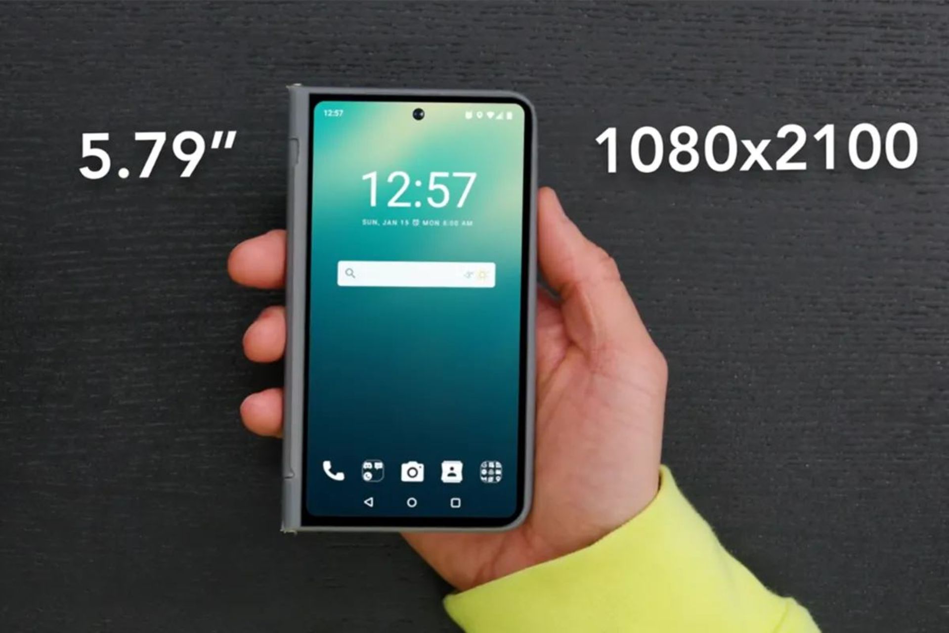 مدل ساختگی پیکسل فولد گوگل