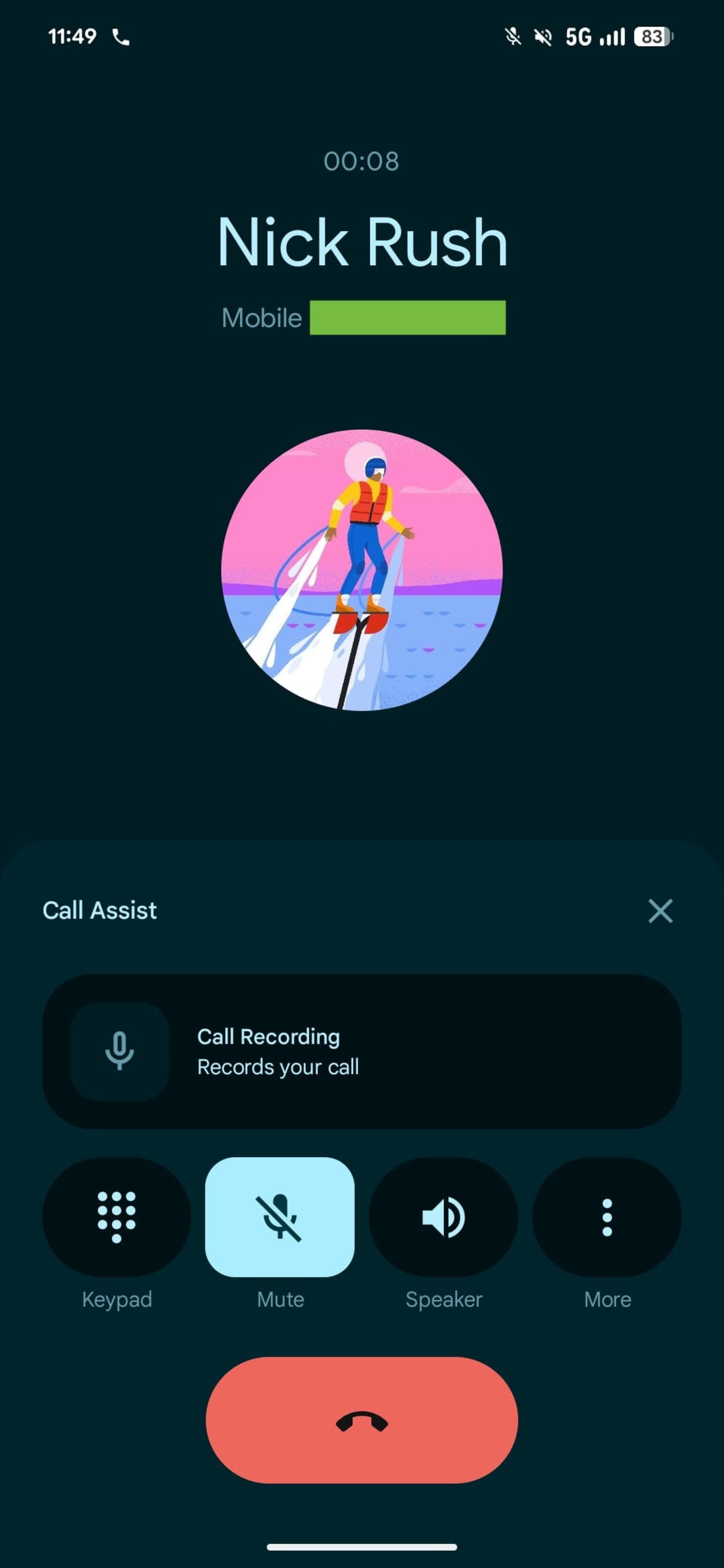 نمایش گزینه‌ی ضبط مکالمه در گوشی‌های پیکسل حین تماس