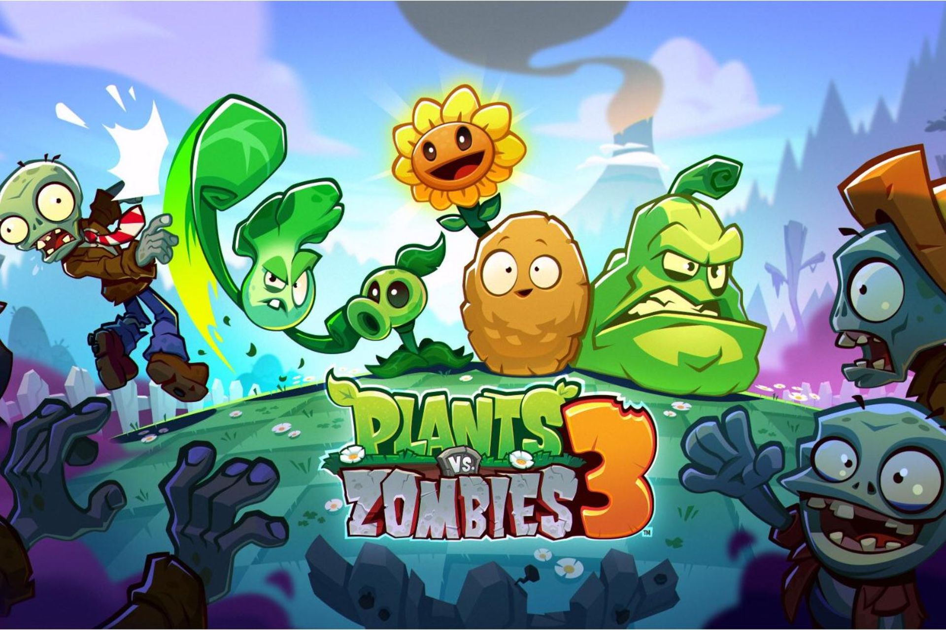 پوستر بازی Plants vs. Zombies 3