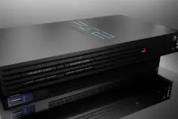 کنسول بازی پلی‌استیشن ۲ (PlayStation 2) با دو اسلات کارت حافظه