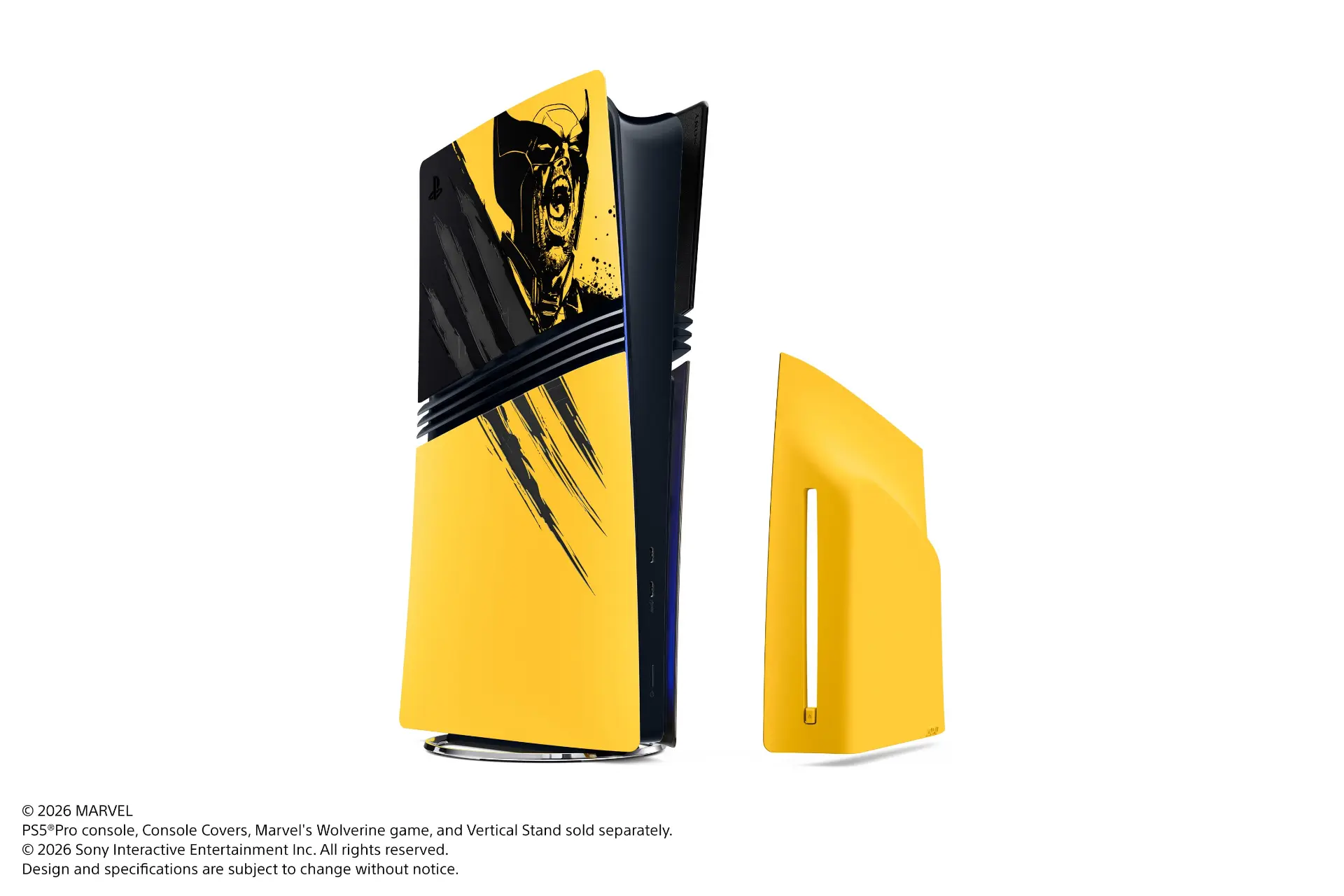 کنسول پلیاستیشن ۵ (PlayStation 5) با طرح گرافیکی شخصیت ولورین (Wolverine)