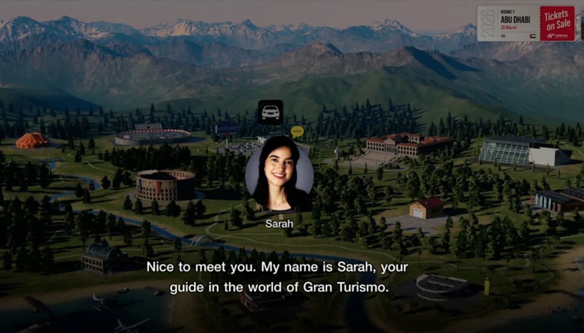 نمایه‌ی یک دختر جوان و پس زمینه‌ی دشت سرسبز