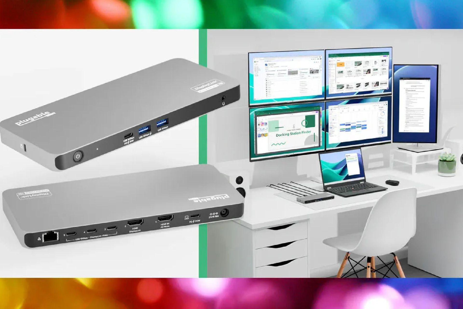 داک Plugable UD-7400PD