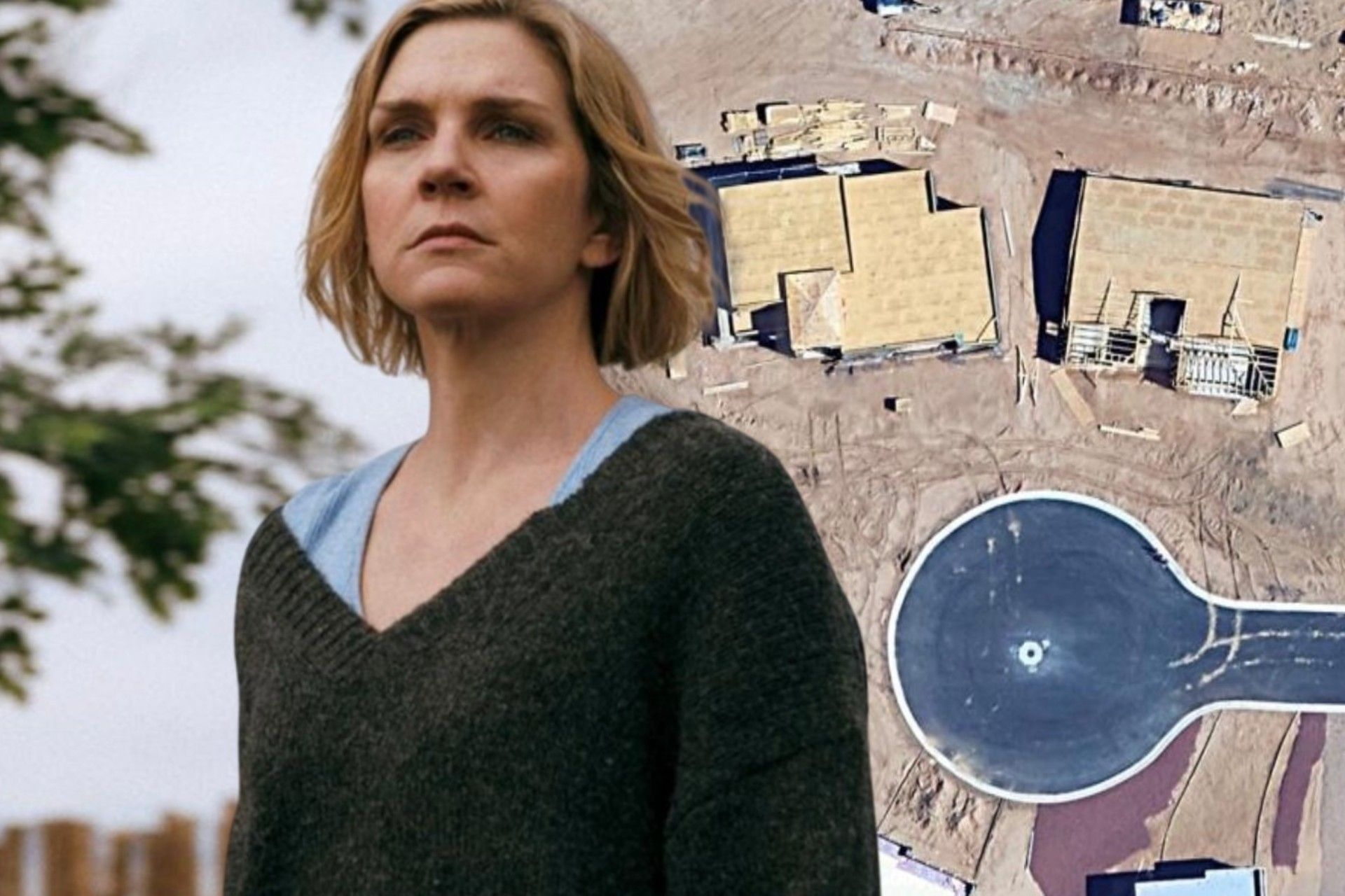 یک زن جوان در میان نقشه‌ی هوایی