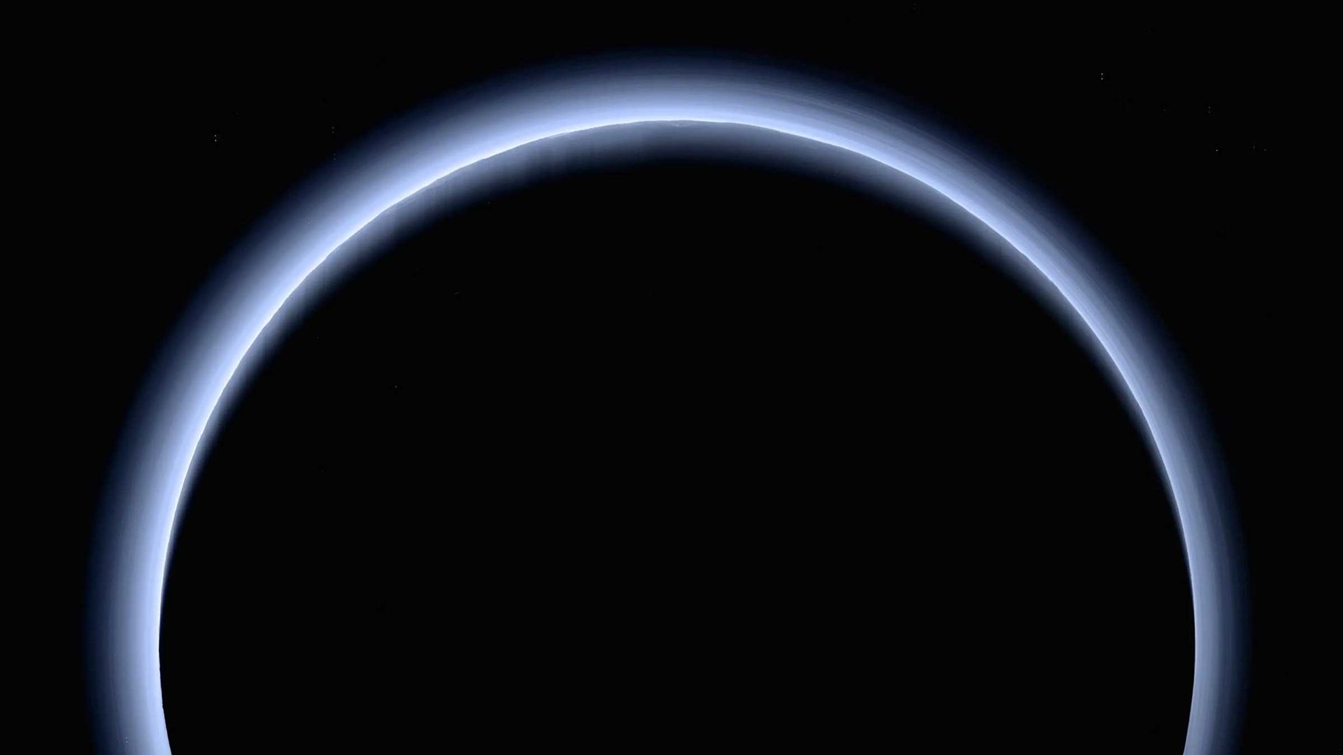 Pluto's atmosphere as seen by the New Horizons spacecraft