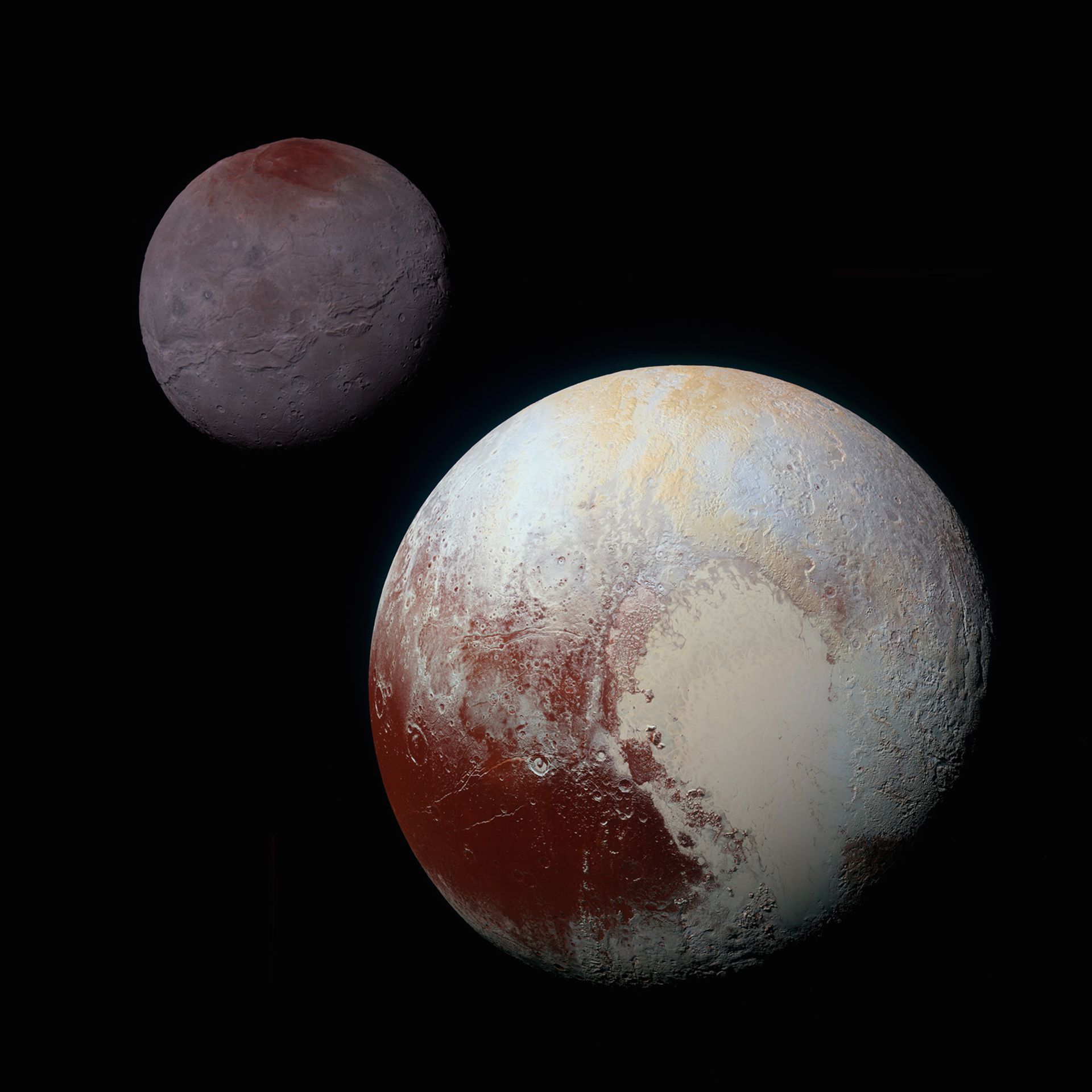 Pluto and its moon Charon