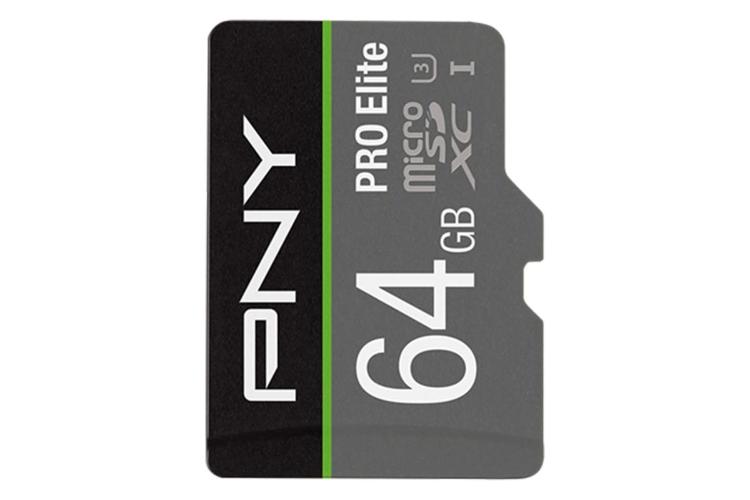 کارت حافظه پی ان وای microSDXC با ظرفیت 64 گیگابایت مدل PRO Elite V30 A1 کلاس 10