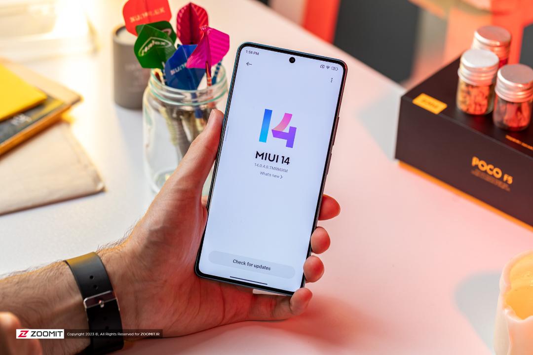 MIUI 14 و اندروید ۱۳ در پوکو F5 شیائومی