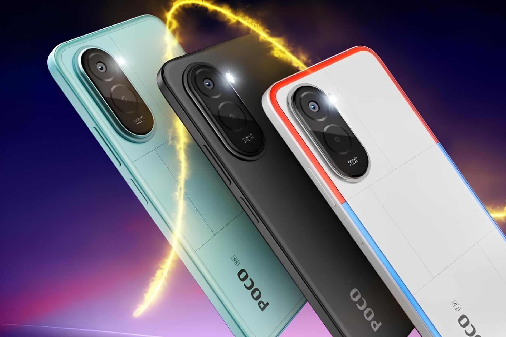 پنل پشت و رنگ‌بندی گوشی پوکو M7 پلاس 5G
