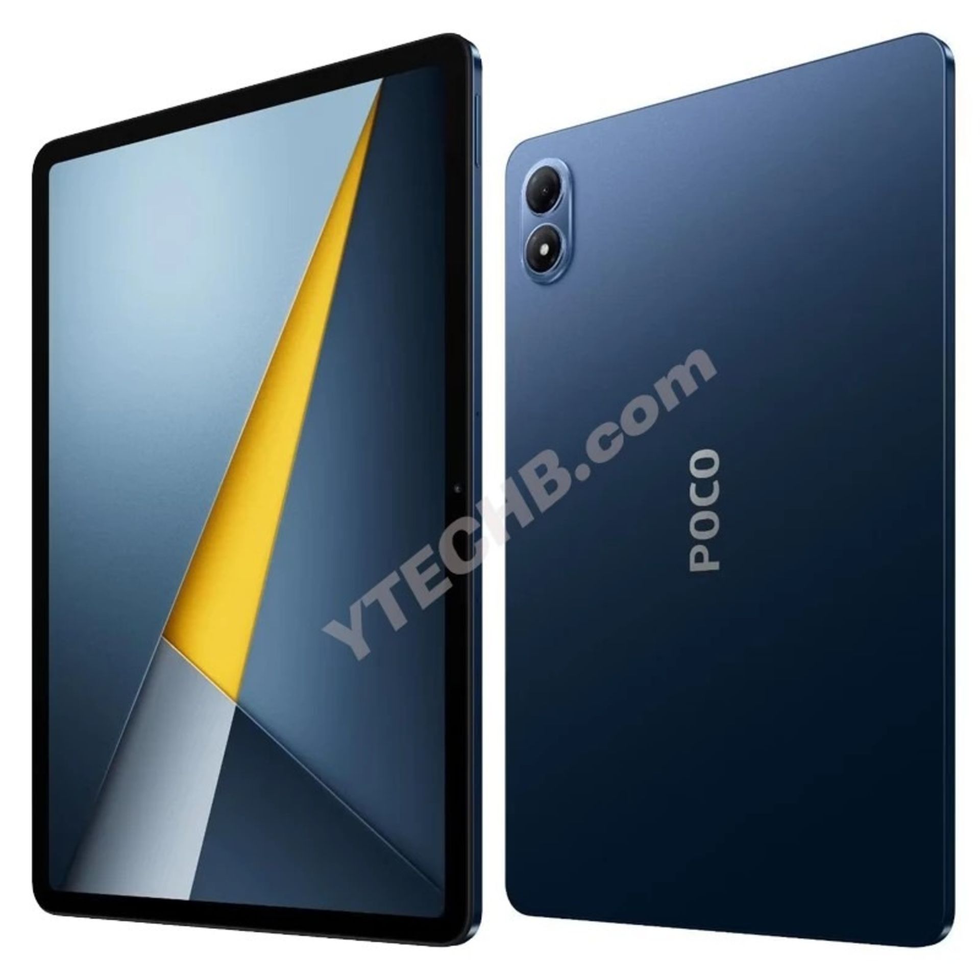 نمای جلو و پشت تبلت پوکو پد M1 رنگ آبی