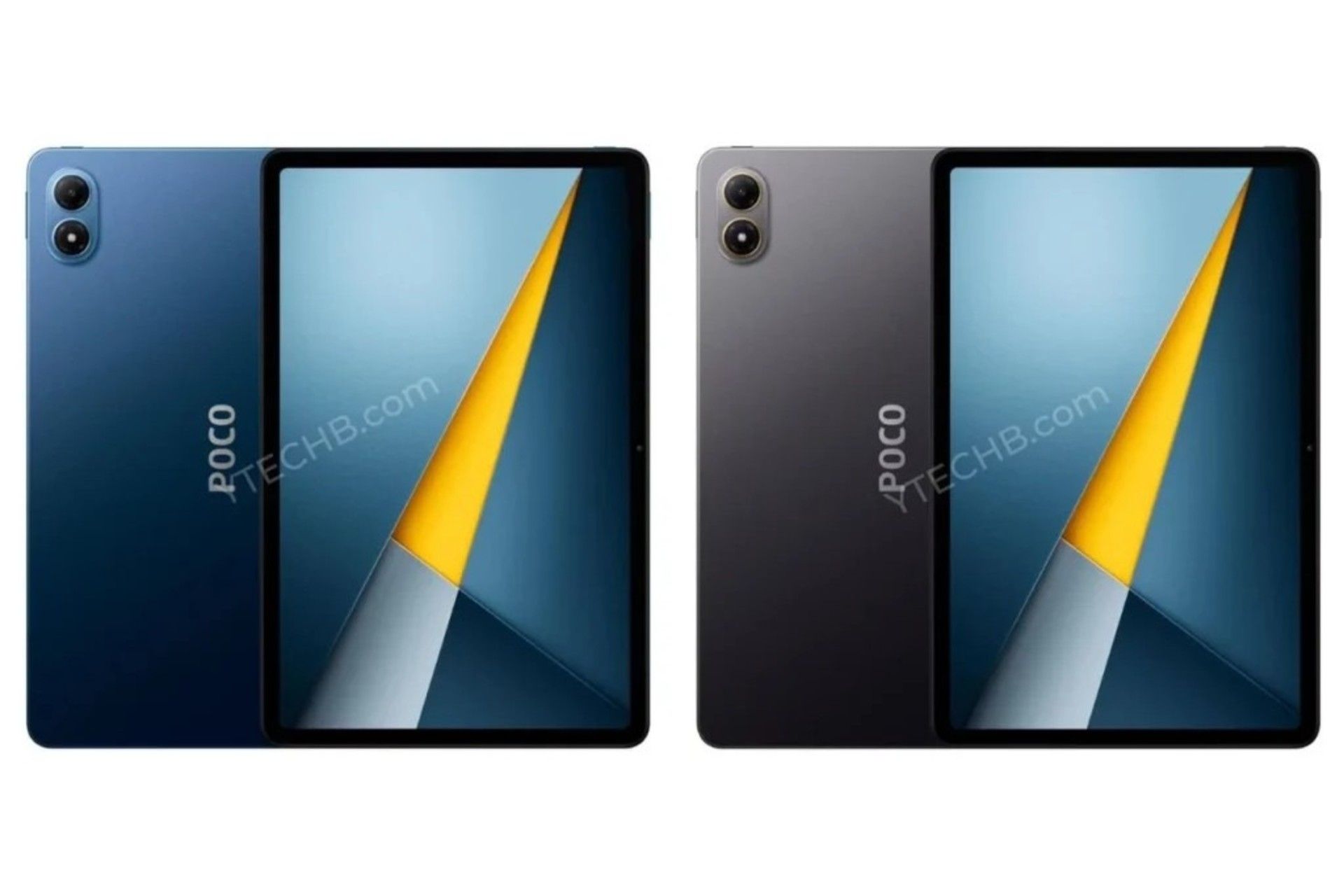 نمای جلو و پشت و رنگ‌بندی تبلت پوکو پد M1 