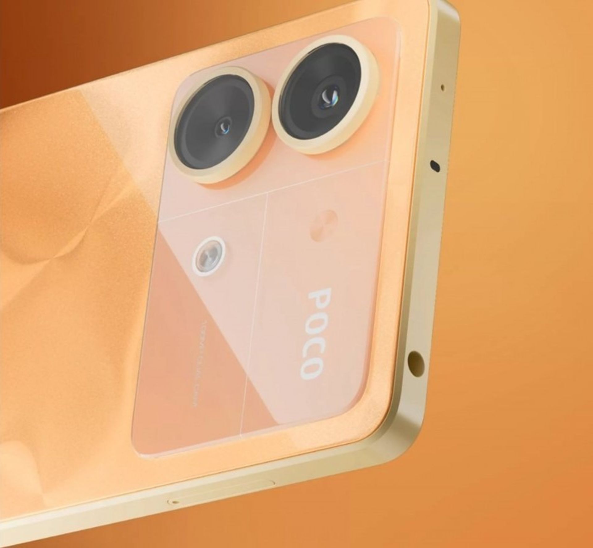 پنل پشتی و فریم بالایی گوشی پوکو X6 نئو رنگ بژ