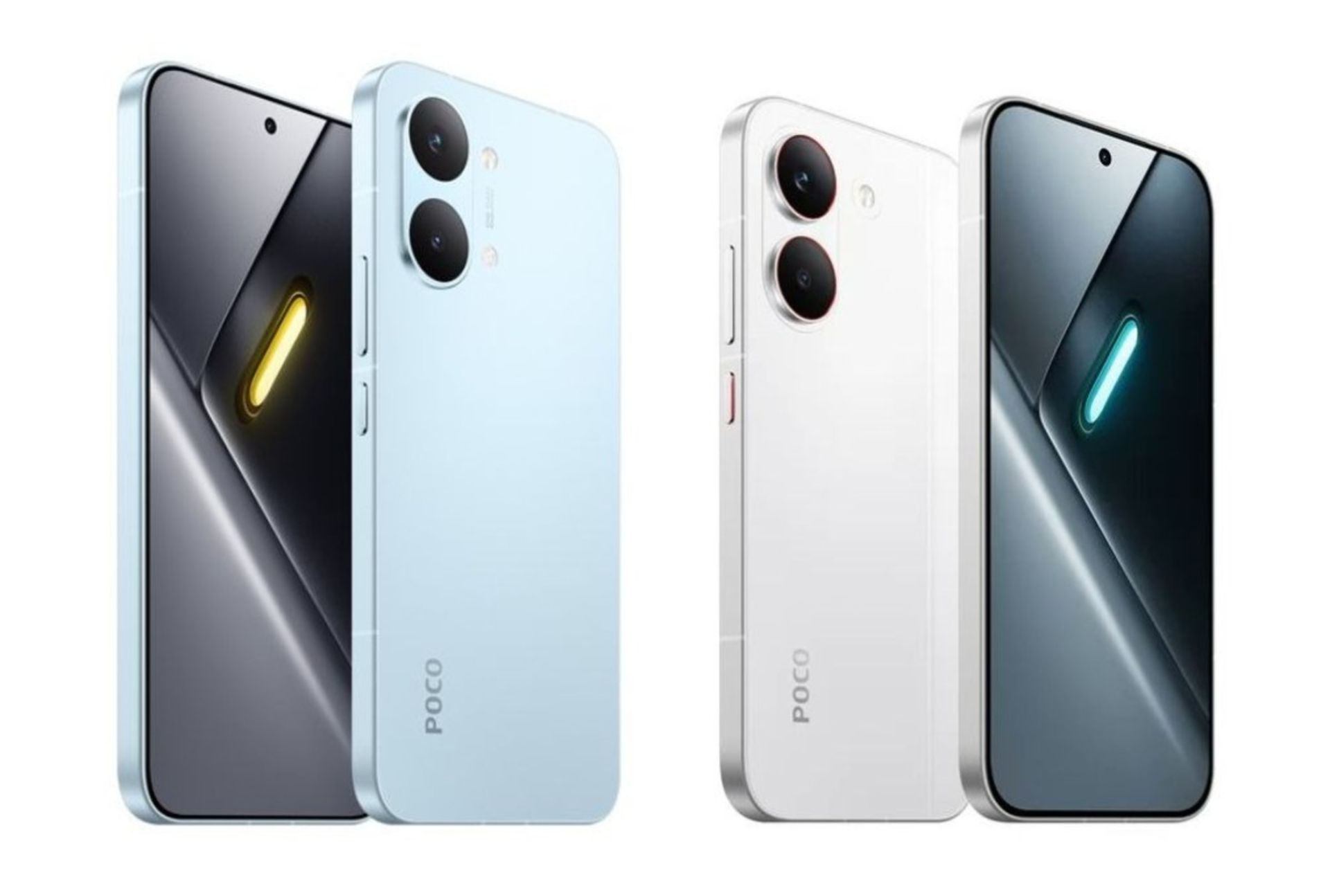 نمای جلو و پشت پوکو X8 پرو و پرو مکس