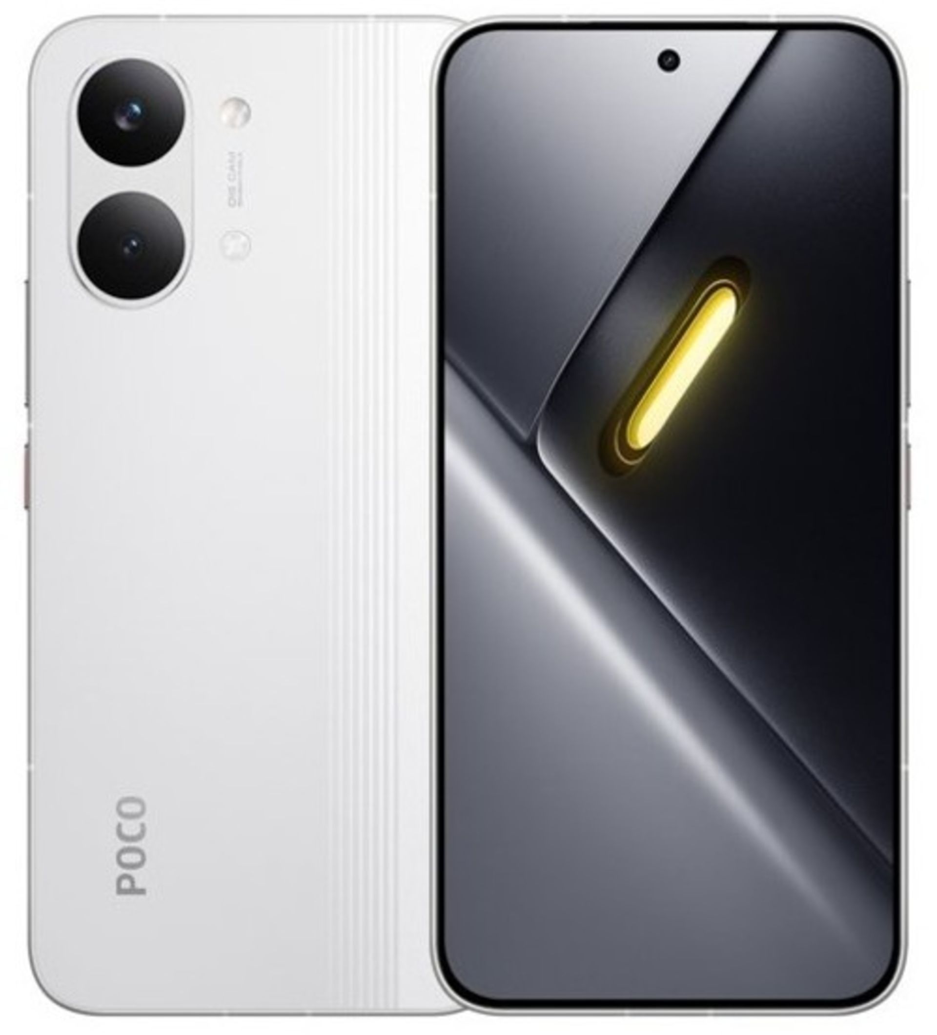 نمای جلو و پشت گوشی پوکو X8 پرو مکس رنگ سفید