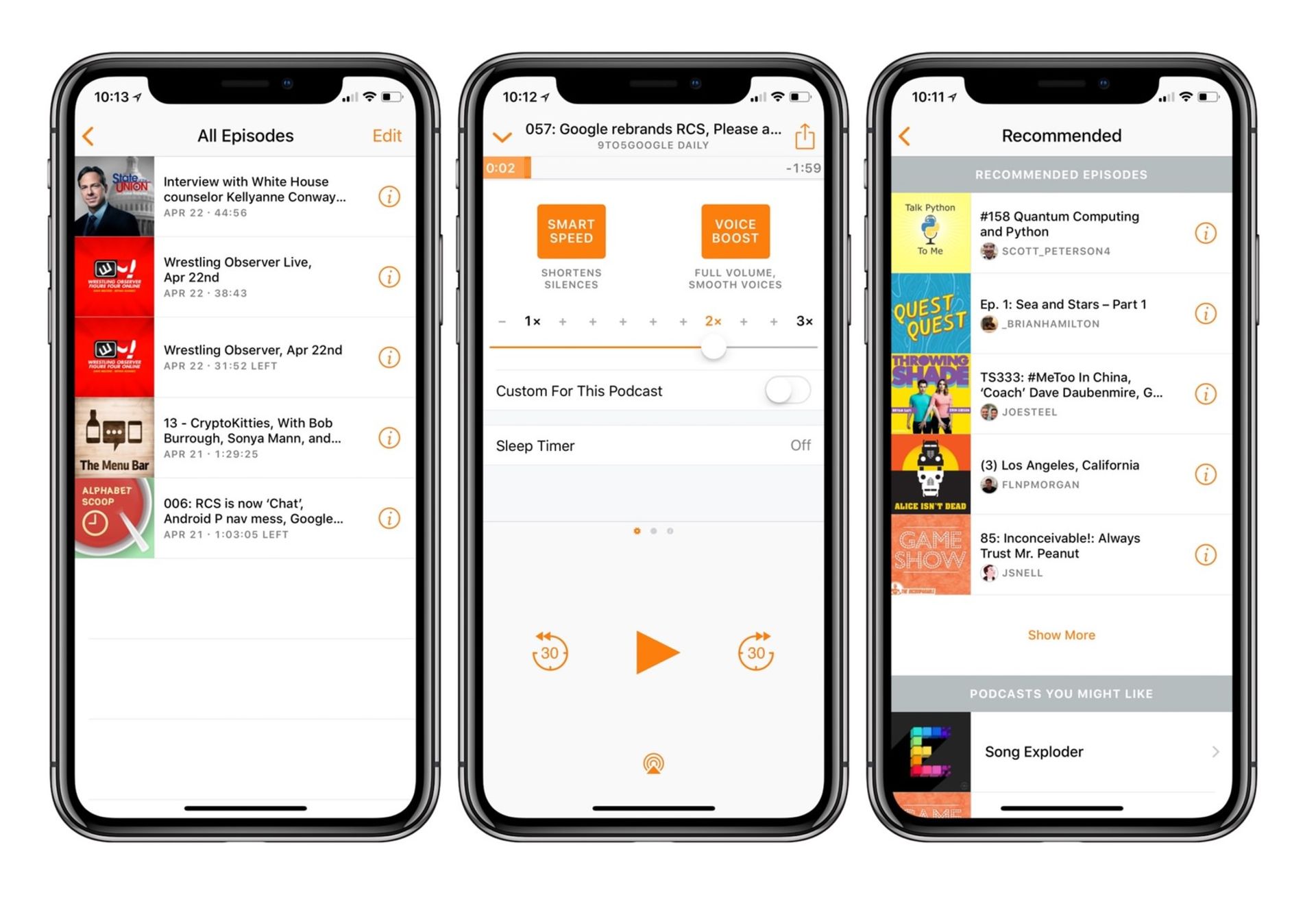 اپلیکیشن پادکست Overcast