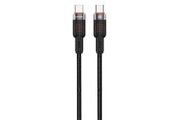 کابل شارژ پرودو Porodo Aluminum Braided PD-CBL0009 Type-C to Type-C 1.2m