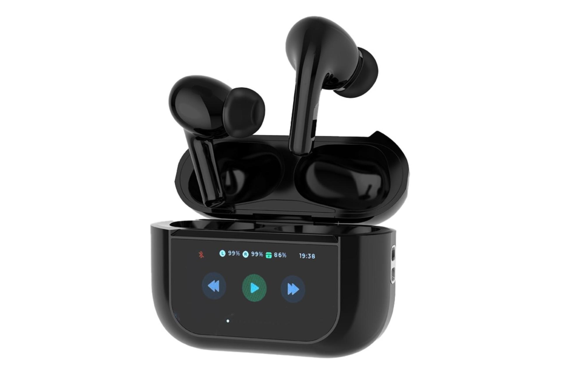 ایرباد بی سیم پرودو Porodo Blue Earbuds Pro2 Touch Display مشکی