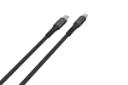 کانکتور و اتصال کابل شارژ USB پرودو Type-C به Lightning مدل Braided & Aluminum با طول 2 متر