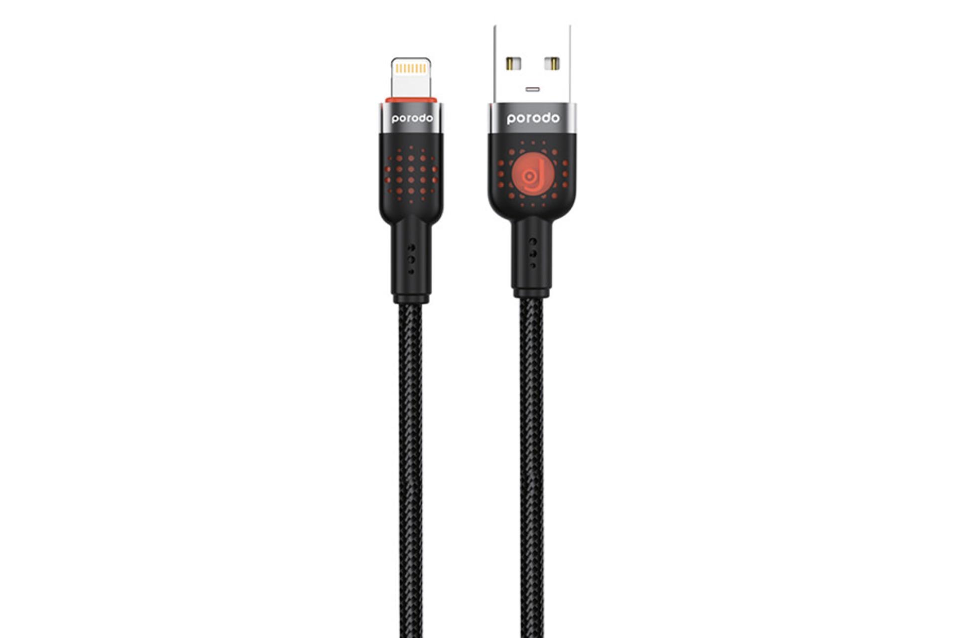 کابل شارژ پرودو Porodo Braided PD-CBL0013 Type-A to Lightning 1.2m